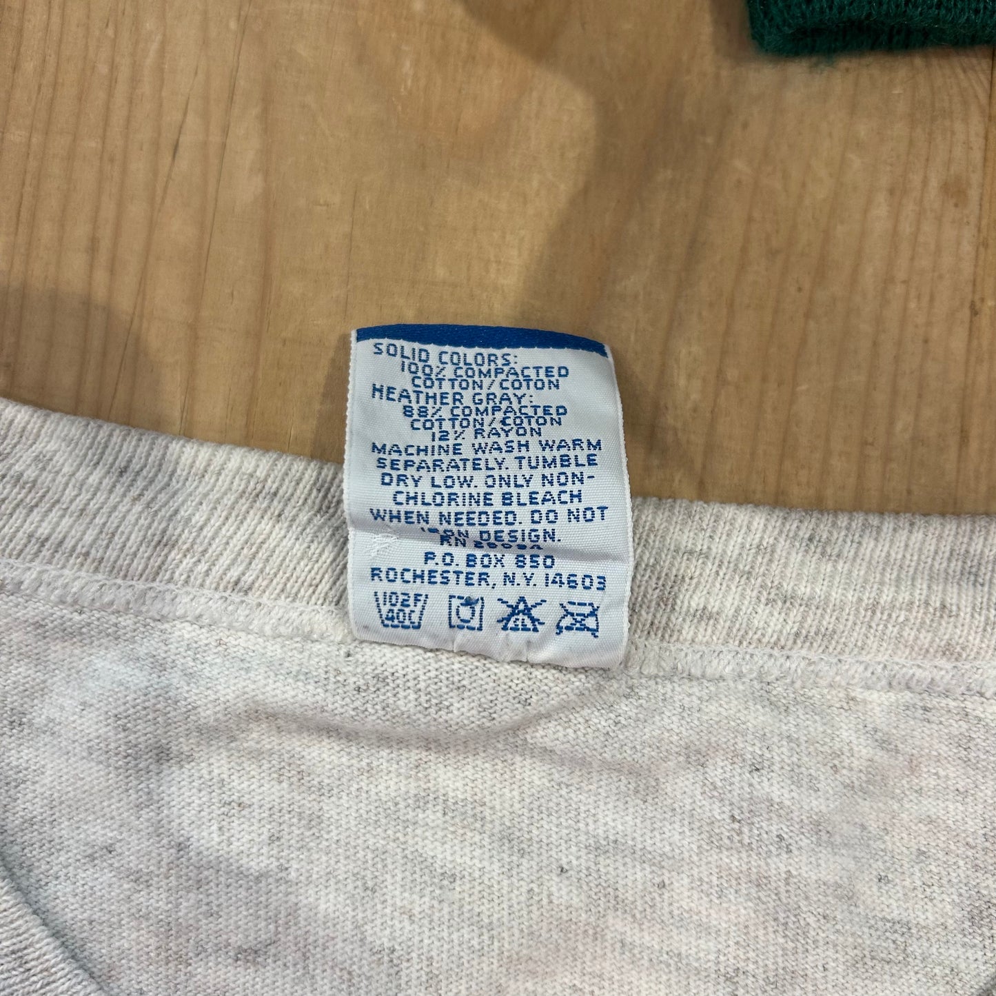90's CHAMPION ミニロゴTシャツ グレー (XL)/A4348T-S