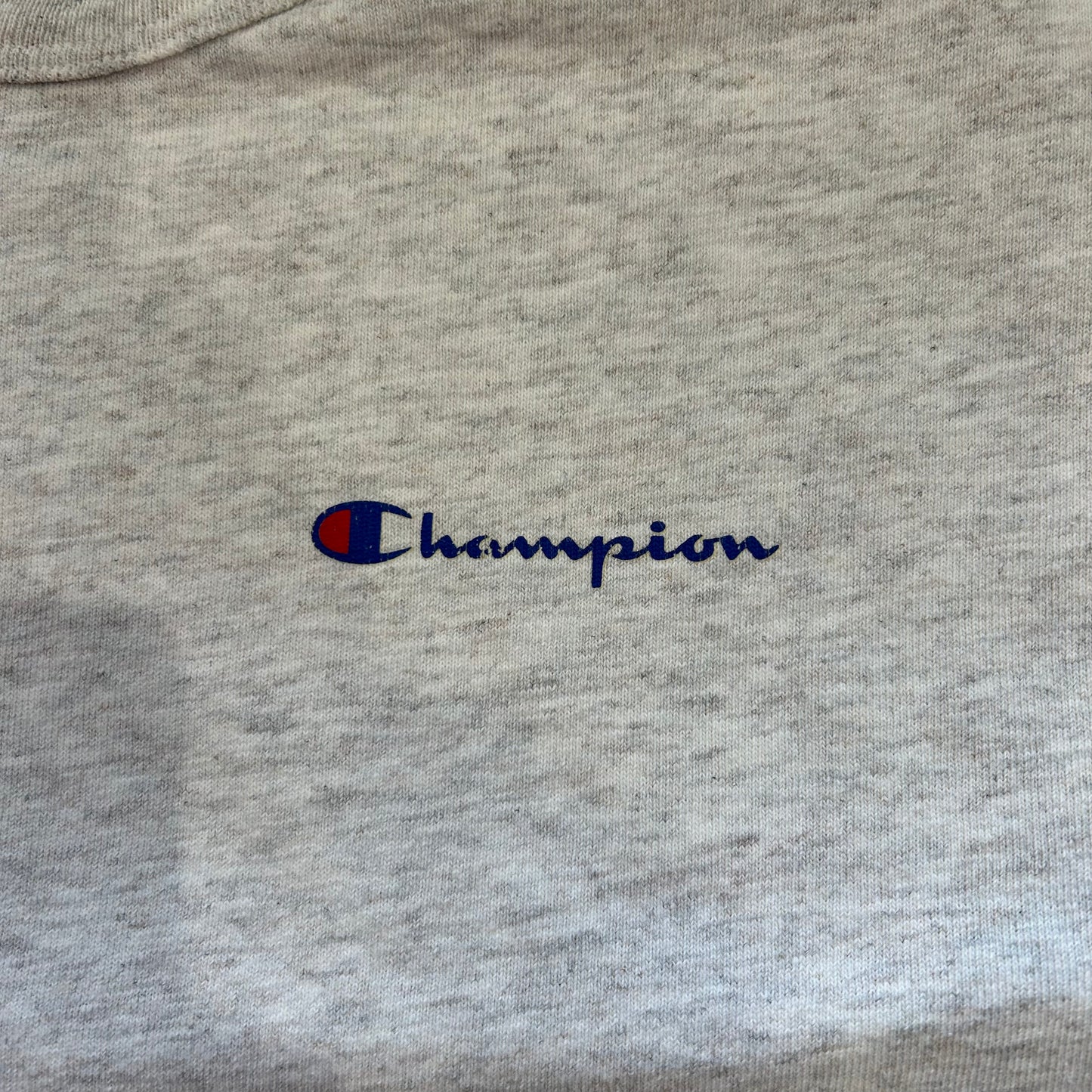90's CHAMPION ミニロゴTシャツ グレー (XL)/A4348T-S