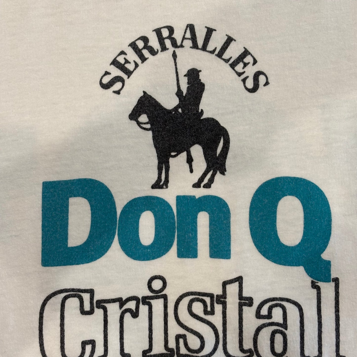 90's Hanes Don Q "クリスタル" アルコールTシャツ 白 (XL)/B2112T-SO