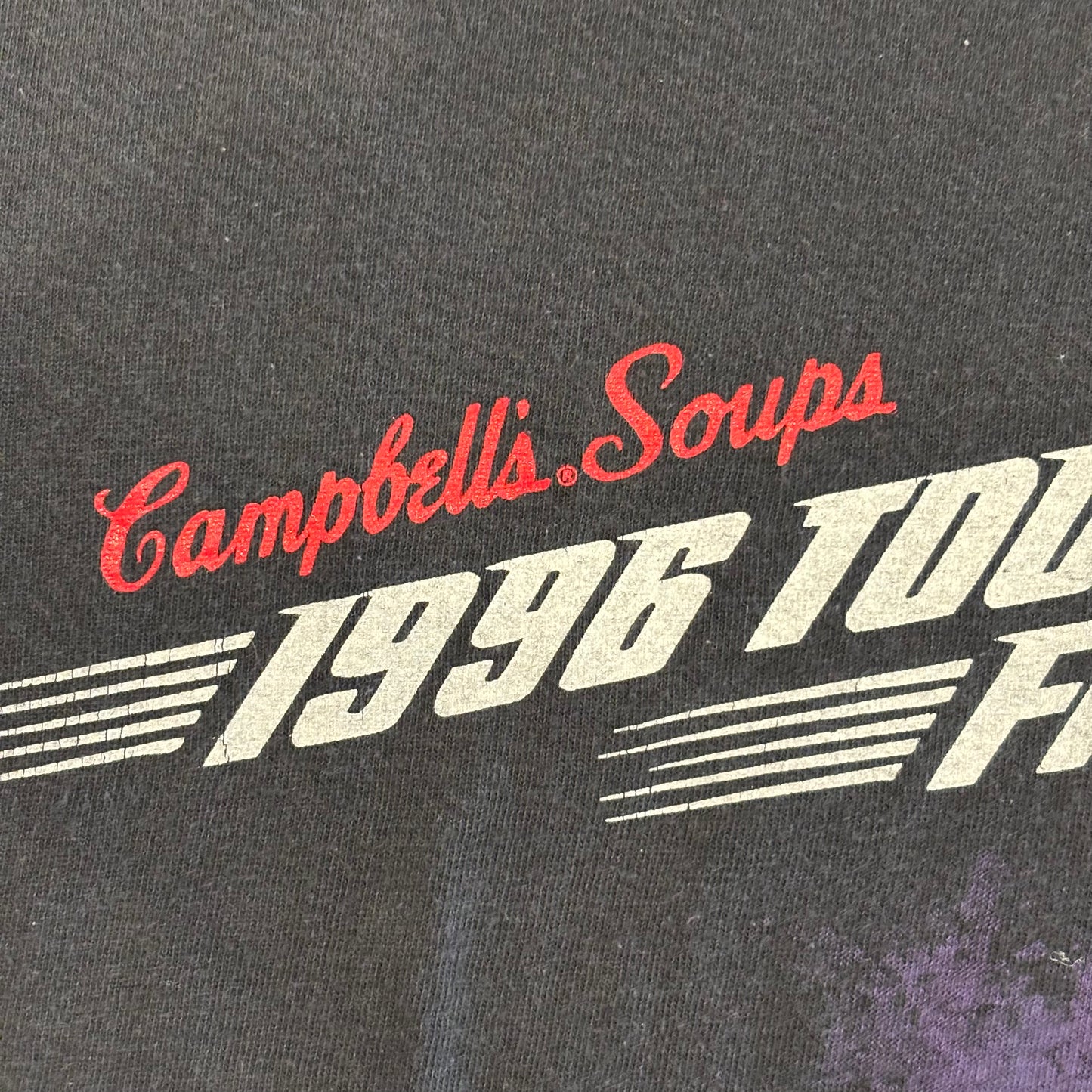 90's DELTA "1996 TOUR OF WORLD FIGURE SKATING CHAMPIONS" トム・コリンズ スケートTシャツ 黒 (L)/B2068T-SO