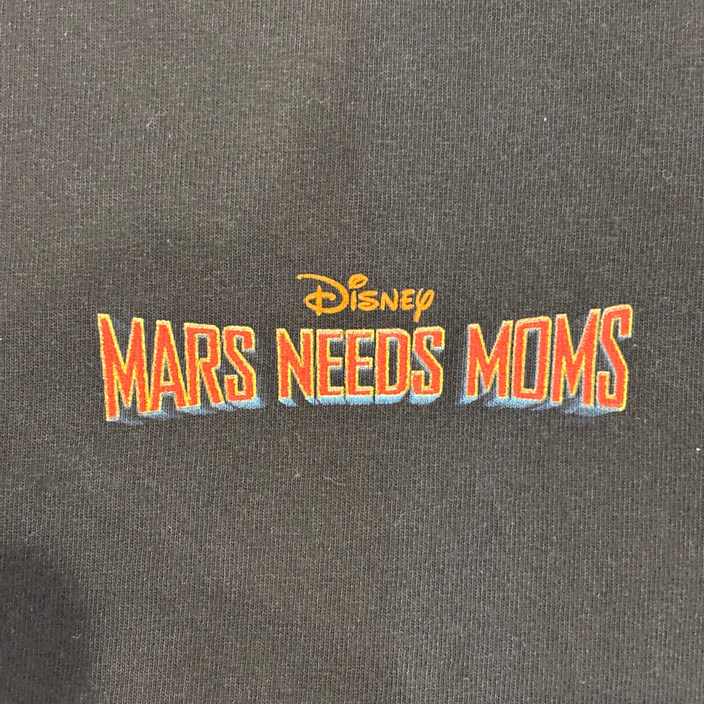 00's ALSTYLE MARS NEEDS MOMS SF ディズニーTシャツ 黒 (XL)/A7281T-SO