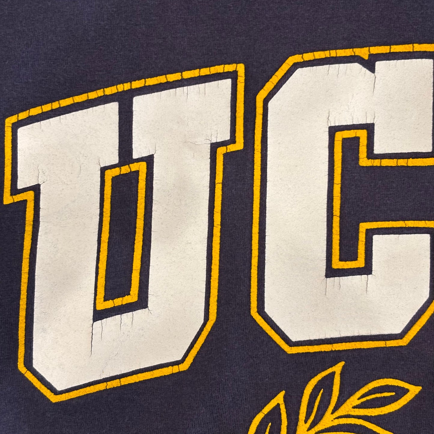 90's RUSSELL ATHLETIC UCLA BRUINS カレッジTシャツ 紺 (XL)/A7279T-SO