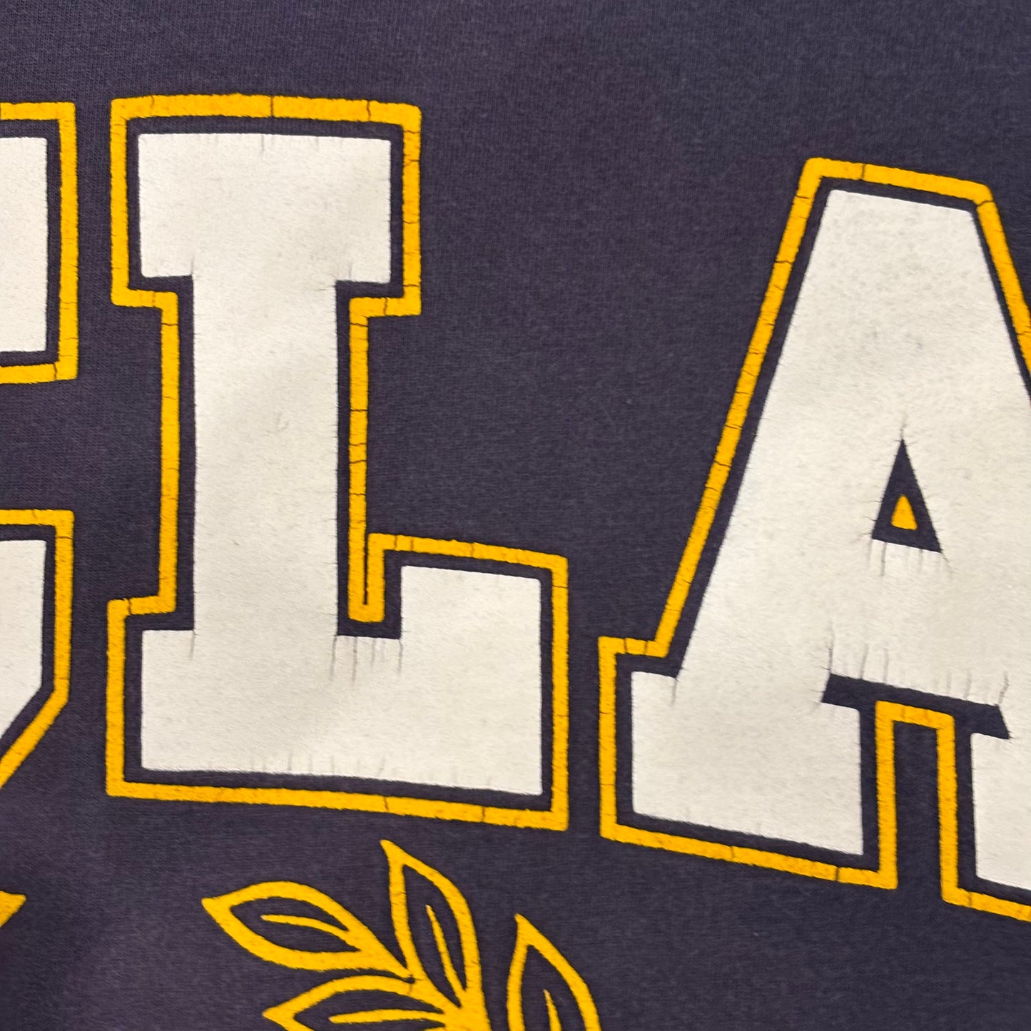 90's RUSSELL ATHLETIC UCLA BRUINS カレッジTシャツ 紺 (XL)/A7279T-SO