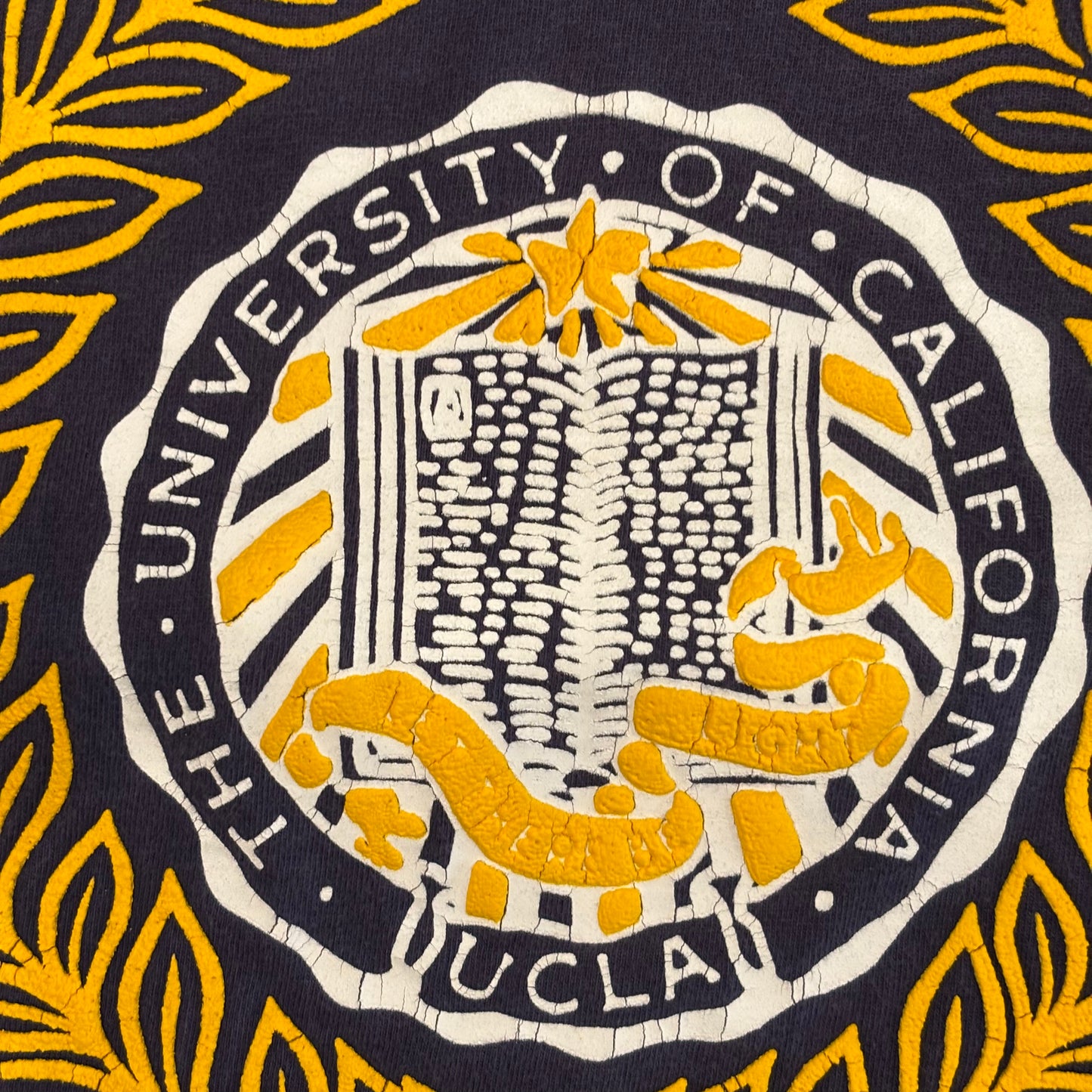 90's RUSSELL ATHLETIC UCLA BRUINS カレッジTシャツ 紺 (XL)/A7279T-SO