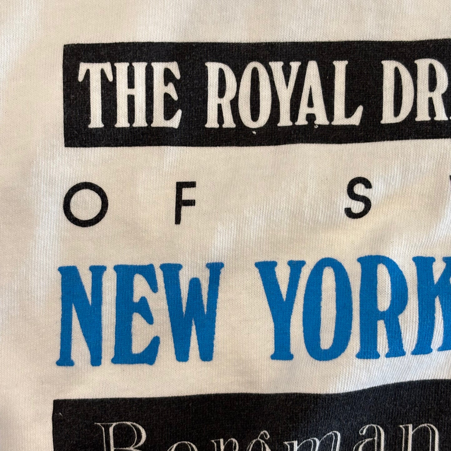 90's SCREEN STARS Bergman on Stage NEW YORK TOUR 1991 スウェーデン王立劇場 白 (M)/B2531T-SO