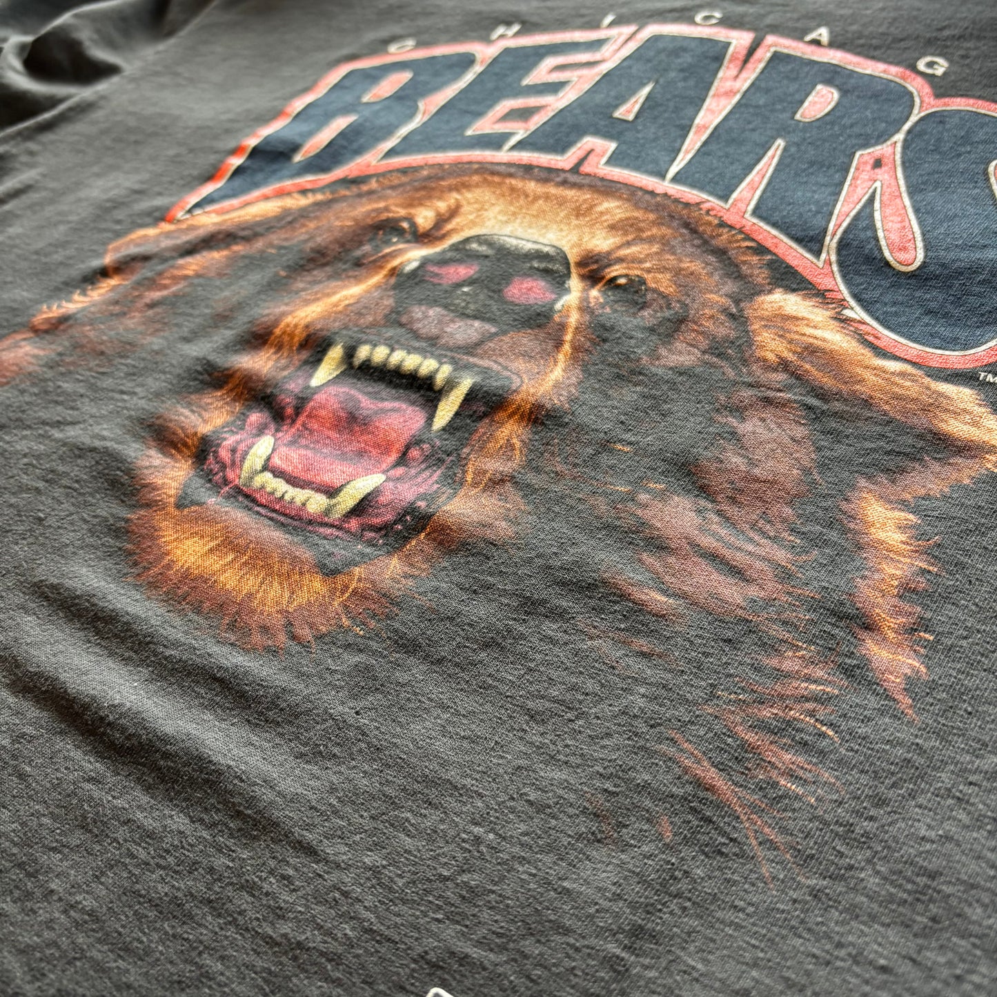 90's SALEM NFL CHICAGO BEARS Tシャツ 黒 XL/B2753T-SO