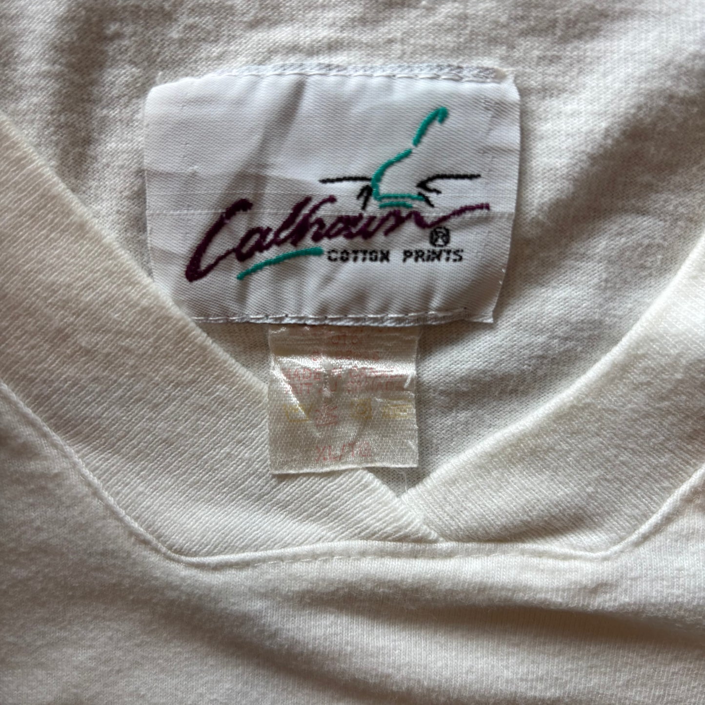 90's Calhain Corona ラグランTシャツ 白 XL/A7156T-SO