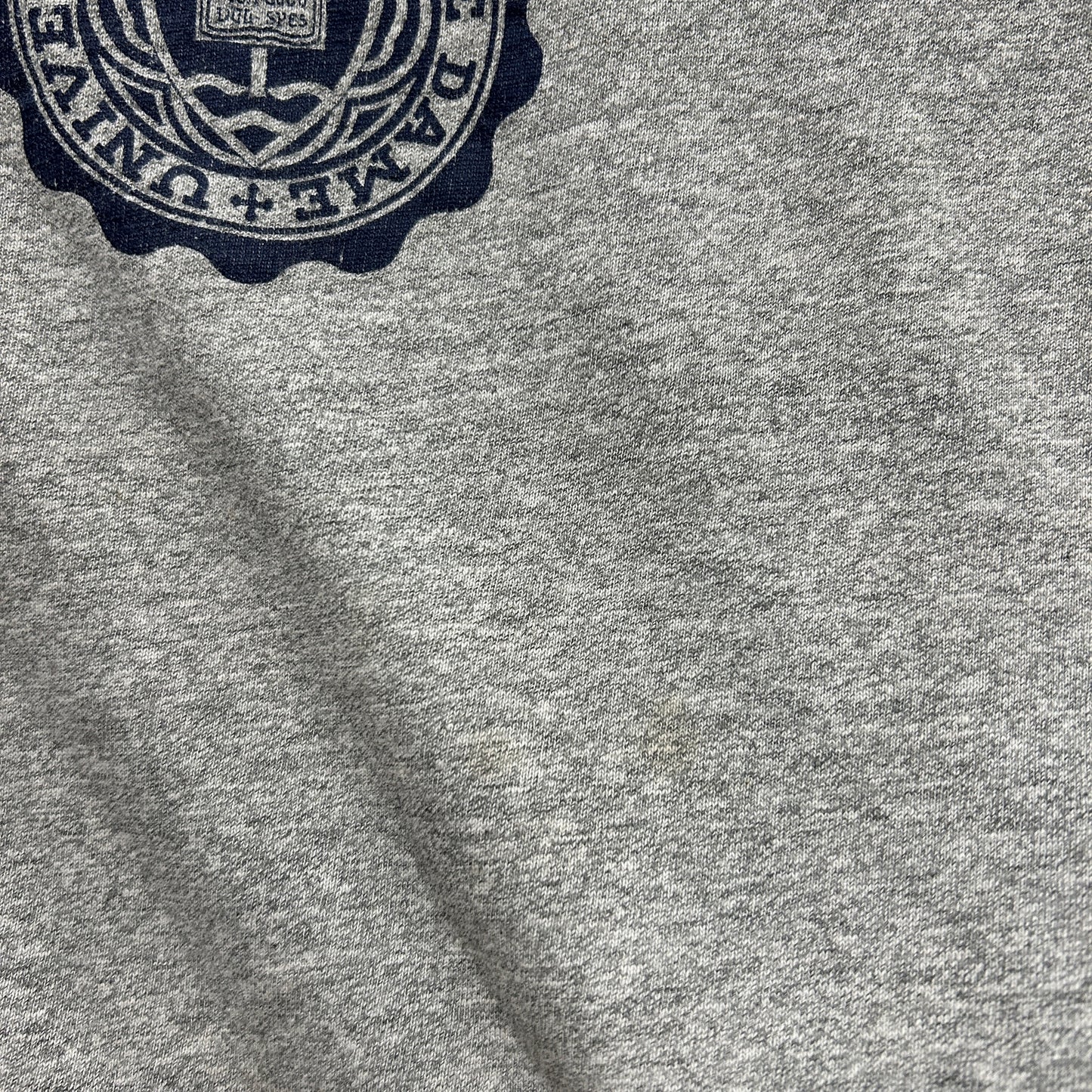 90's Champion NOTRE DAME カレッジTシャツ グレー(XL)/A7446T-SO