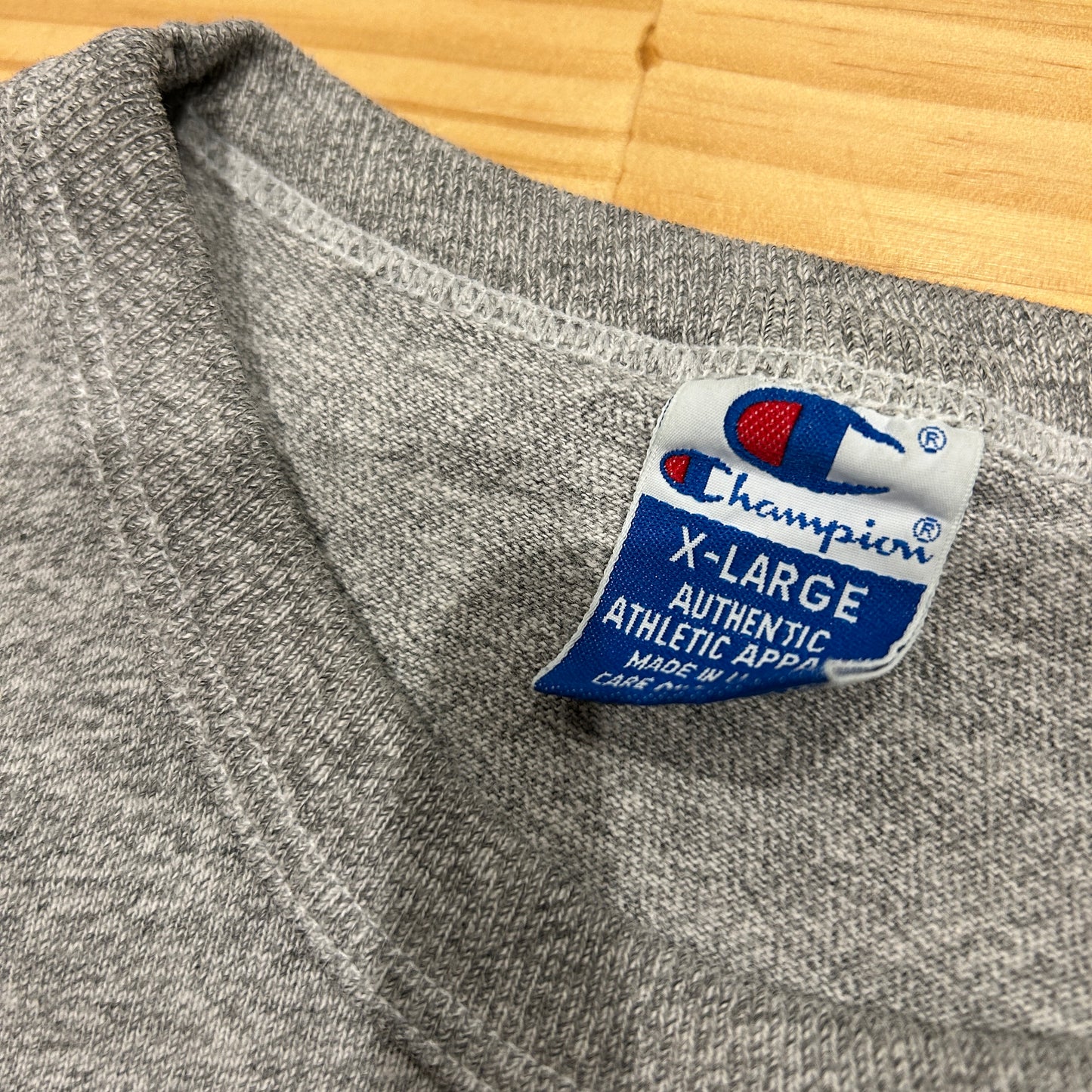 90's Champion NOTRE DAME カレッジTシャツ グレー(XL)/A7446T-SO