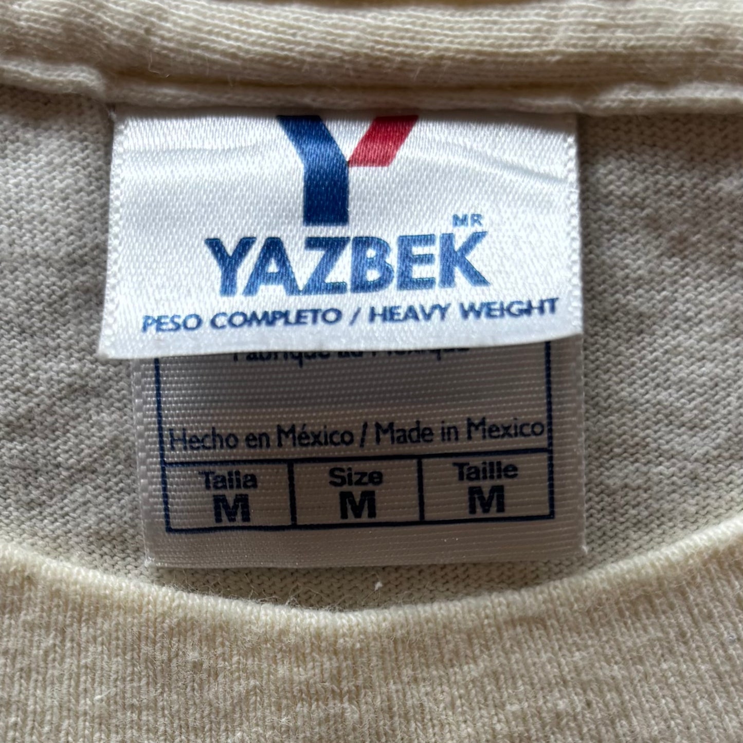 90's YAZBEC Microsoft MDCD プリントTシャツ ベージュ M/B2751T-SO