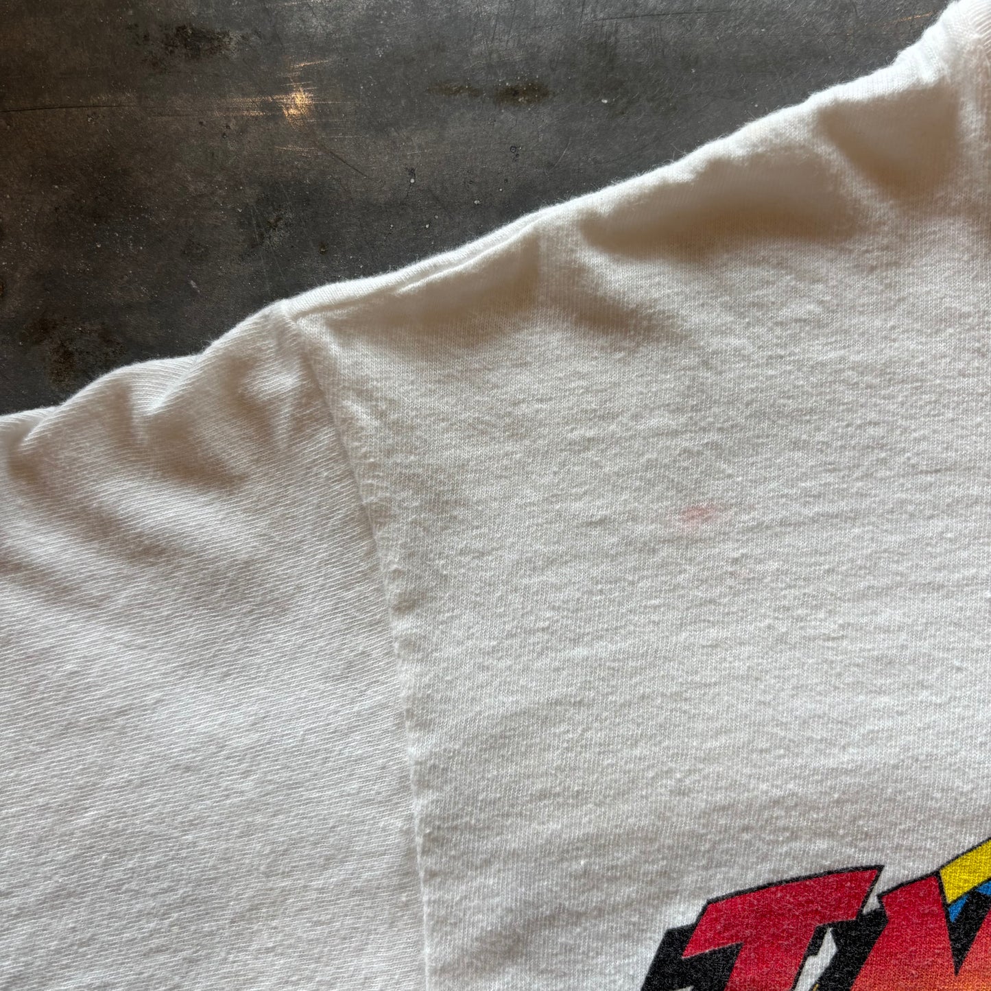 90's Hanes INDIANA JONES and the LAST CRUSADE インディ・ジョーンズ/最後の聖戦 ムービーTシャツ 白 M/A4065T-SO