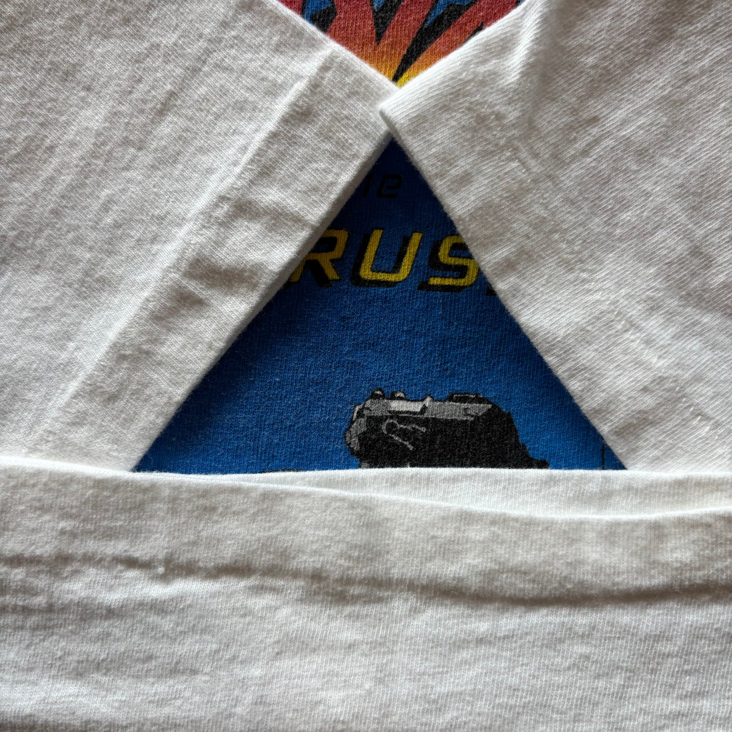 90's Hanes INDIANA JONES and the LAST CRUSADE インディ・ジョーンズ/最後の聖戦 ムービーTシャツ 白 M/A4065T-SO