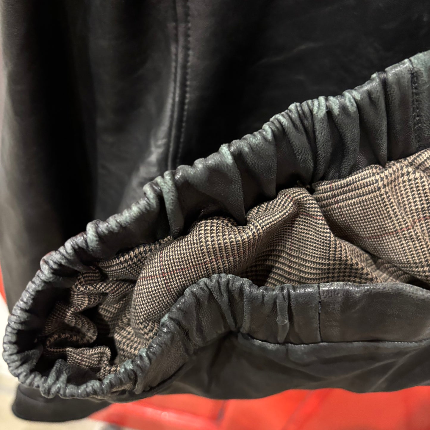 00's CHAPS leather jacket チャップス レザー ジャケット ブラック (M)/A8867J-SO