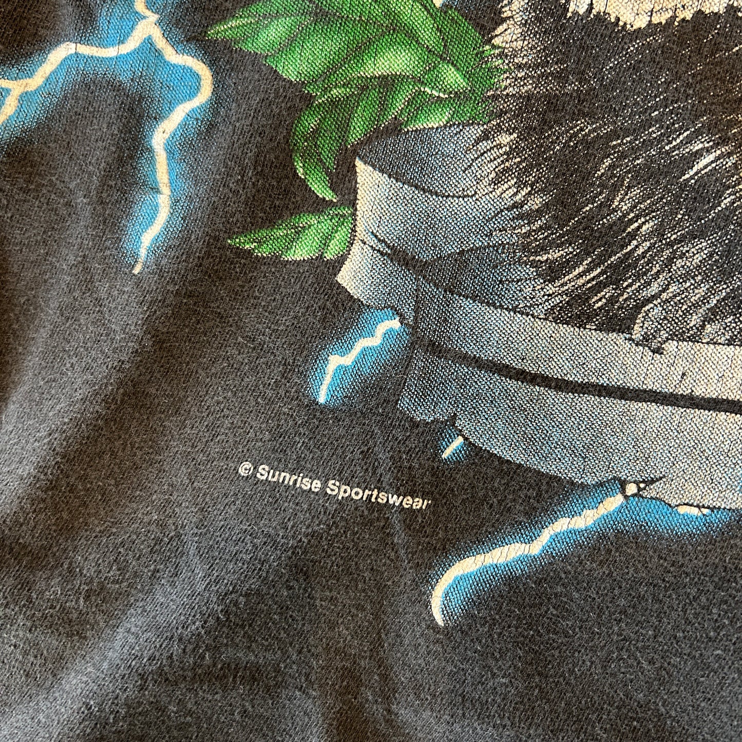90's USA Thunder アメリカンサンダー アニマルプリントTシャツ 狼 (XL)/A7138T-SO