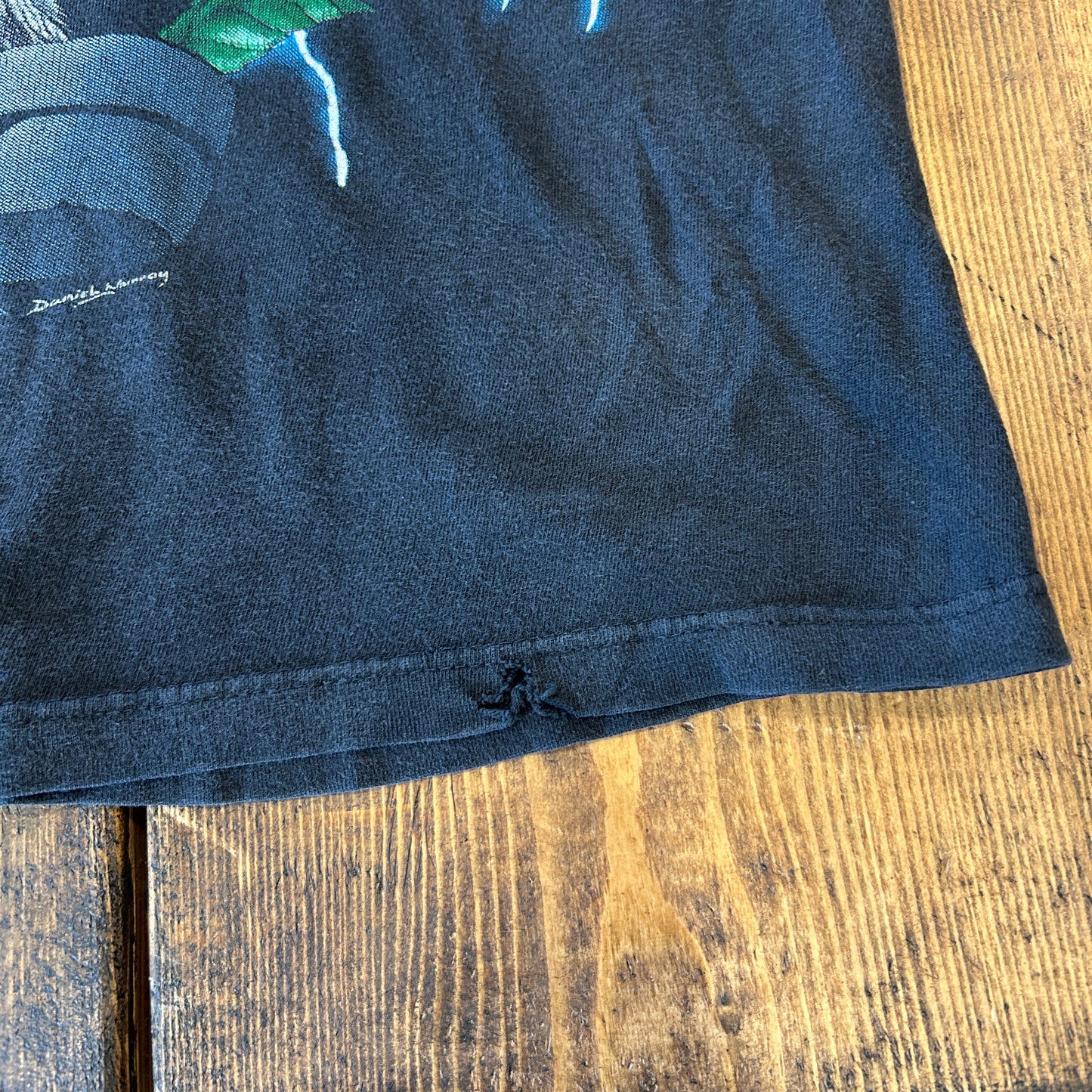90's USA Thunder アメリカンサンダー アニマルプリントTシャツ 狼 (XL)/A7138T-SO