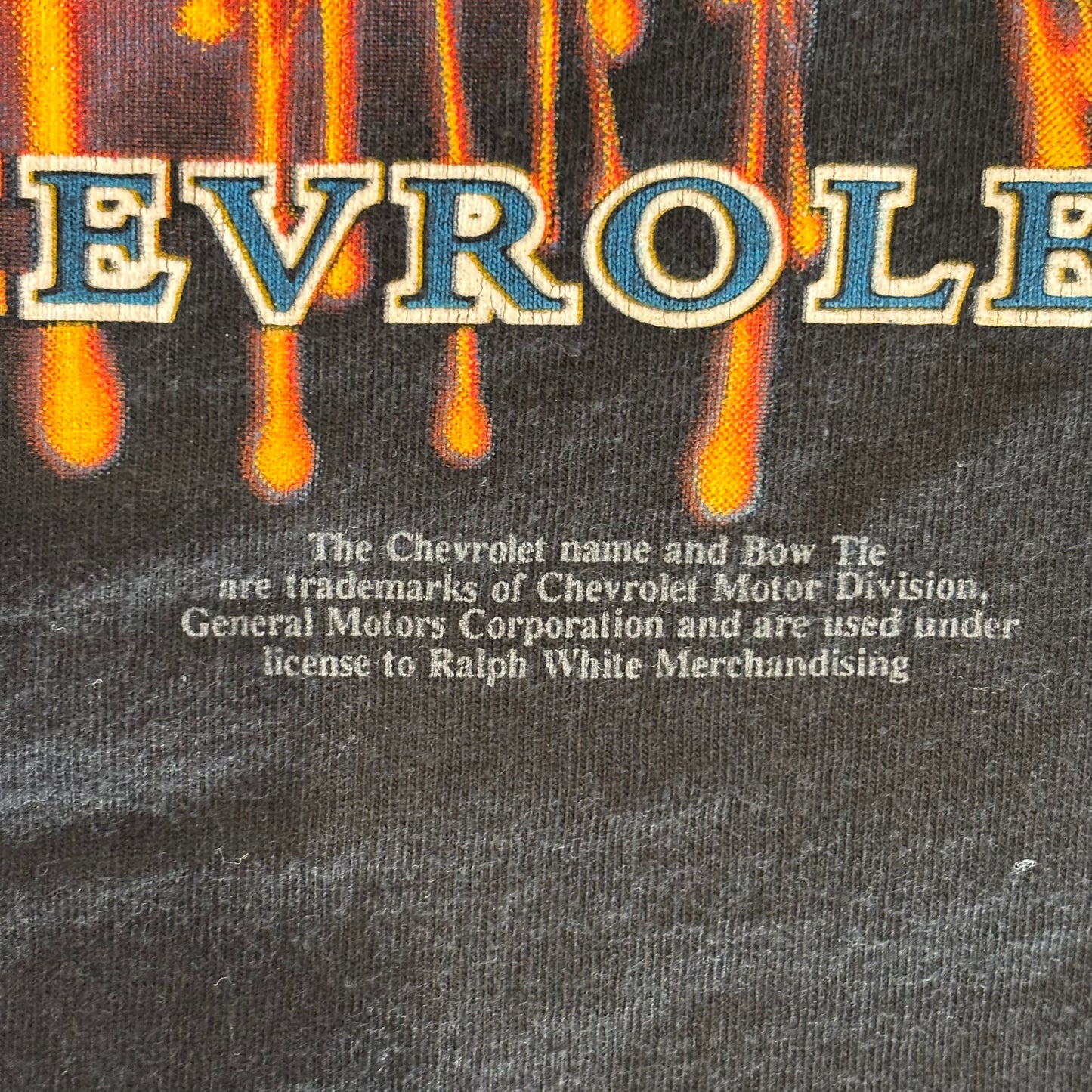 90's FRUIT OF THE LOOM American Made Legends Genuine Chevrolet シボレー ボウタイロゴTシャツ 黒 (M)/B2779T-SO