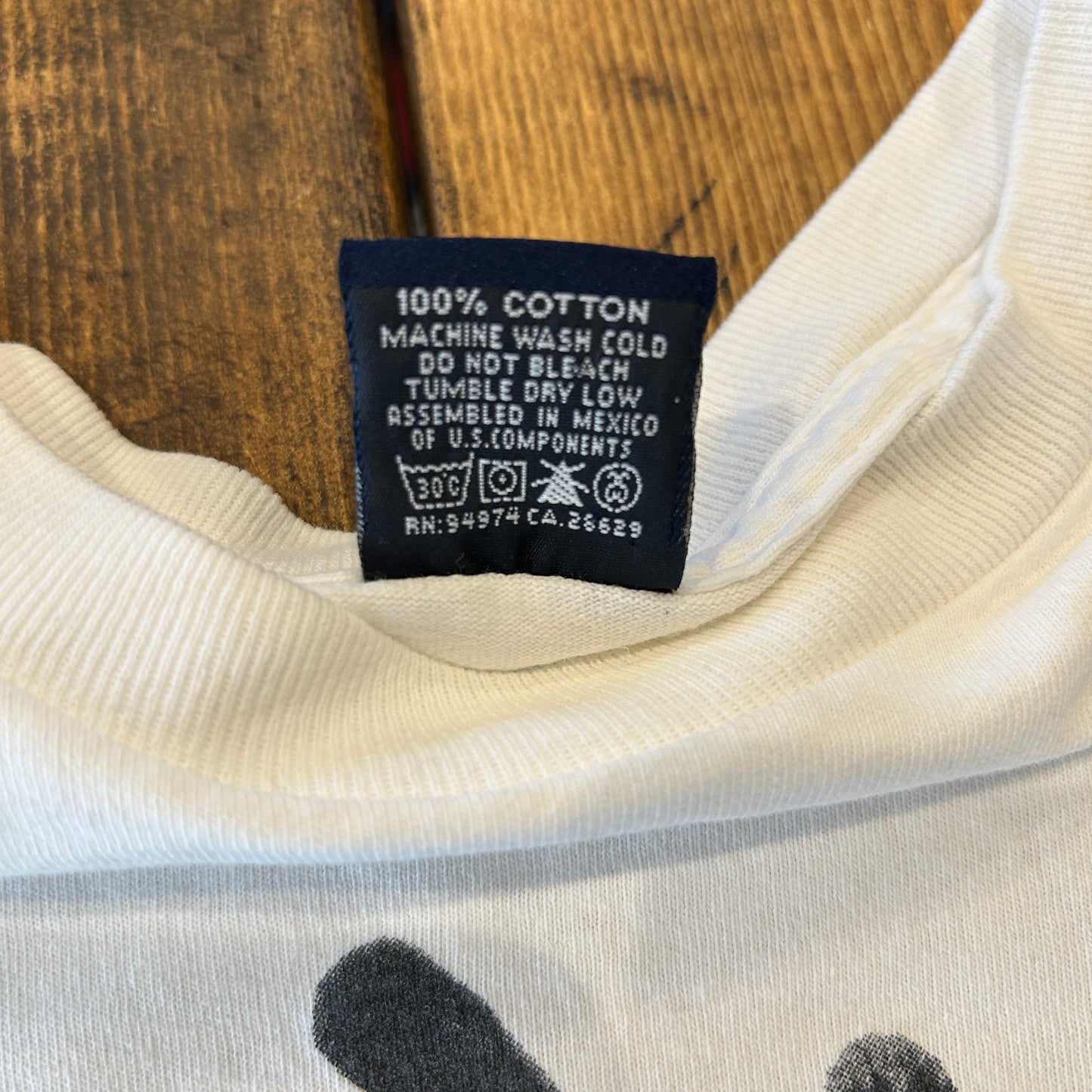 90's Stussy ステューシー グラフィックロゴTシャツ シングルステッチ 白(L)/B2524T-SO