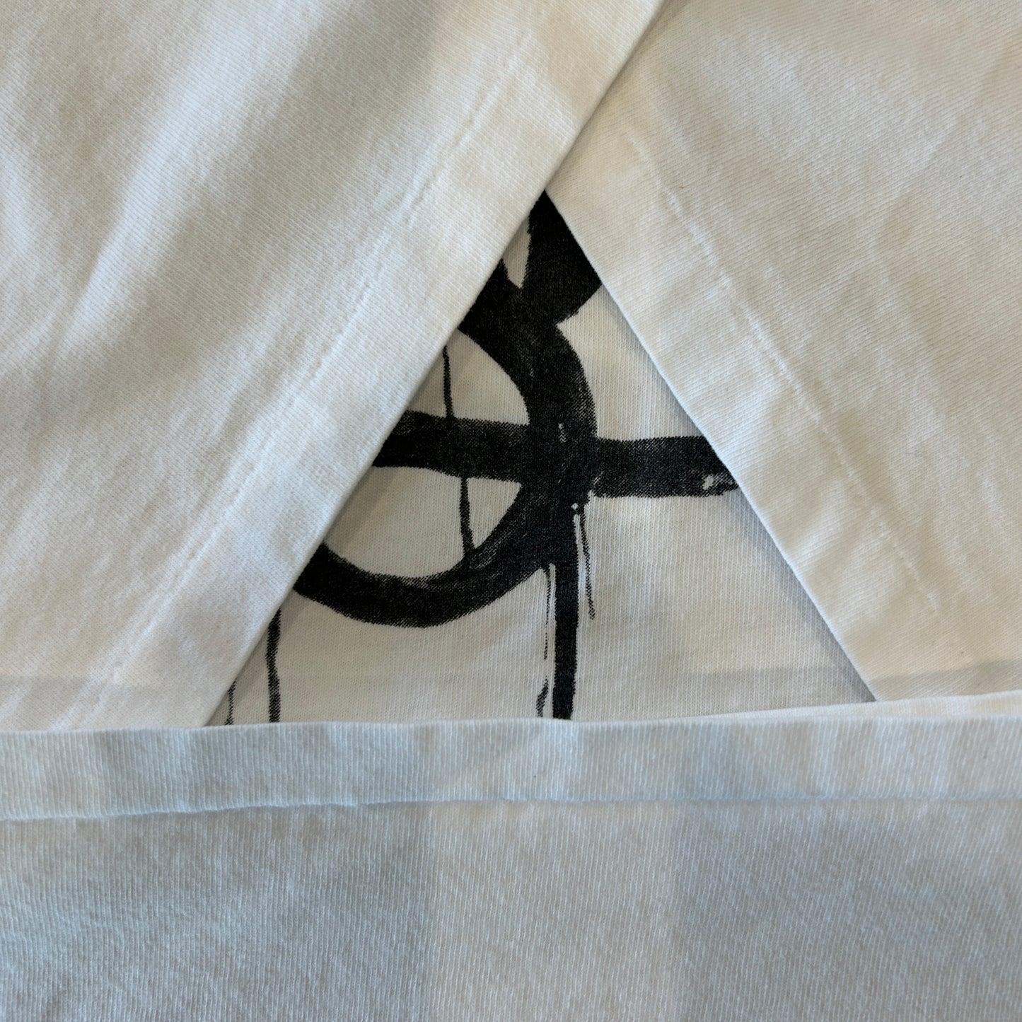 90's Stussy ステューシー グラフィックロゴTシャツ シングルステッチ 白(L)/B2524T-SO
