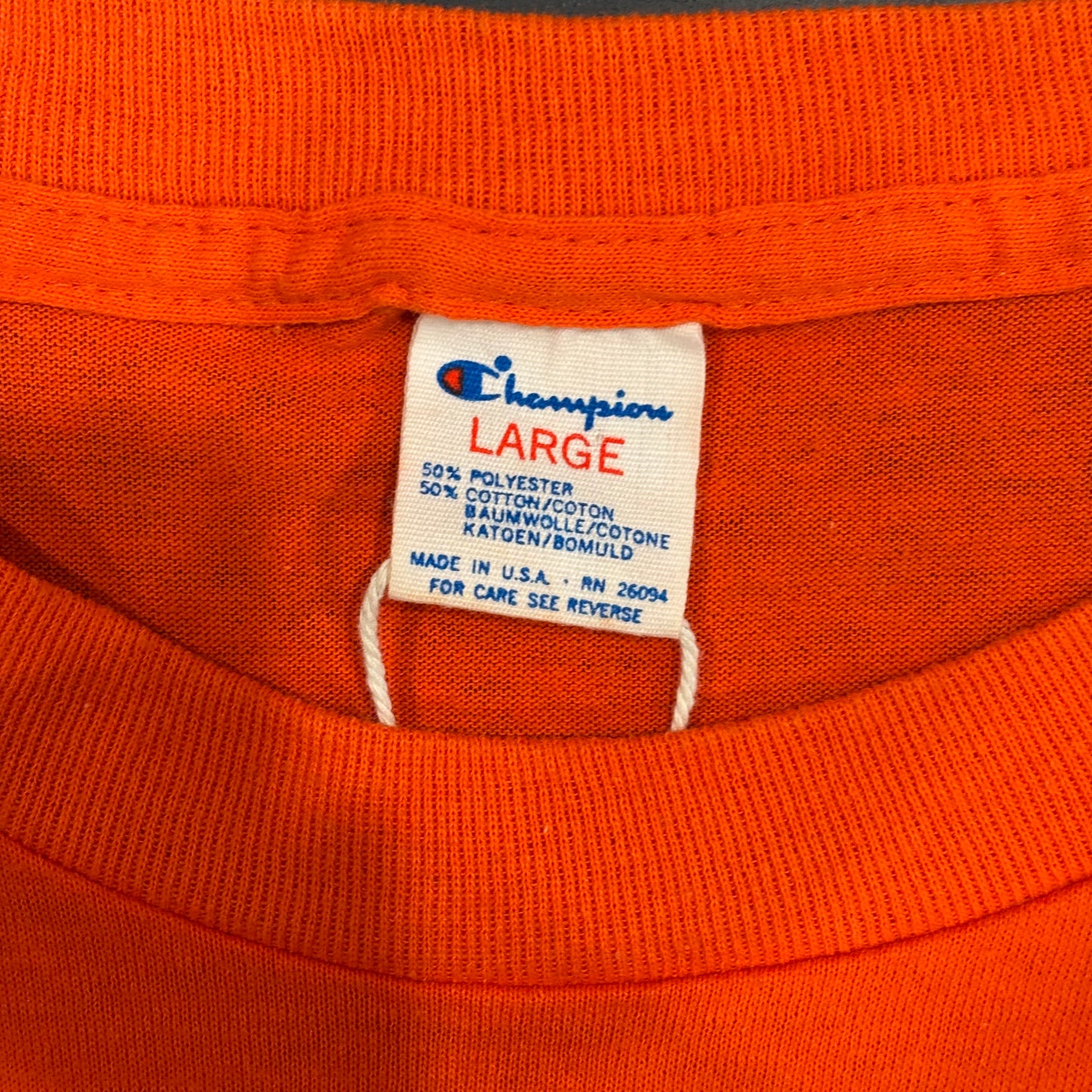 80's champion Denver Broncos Tシャツ オレンジ (L)/A6891T-SO