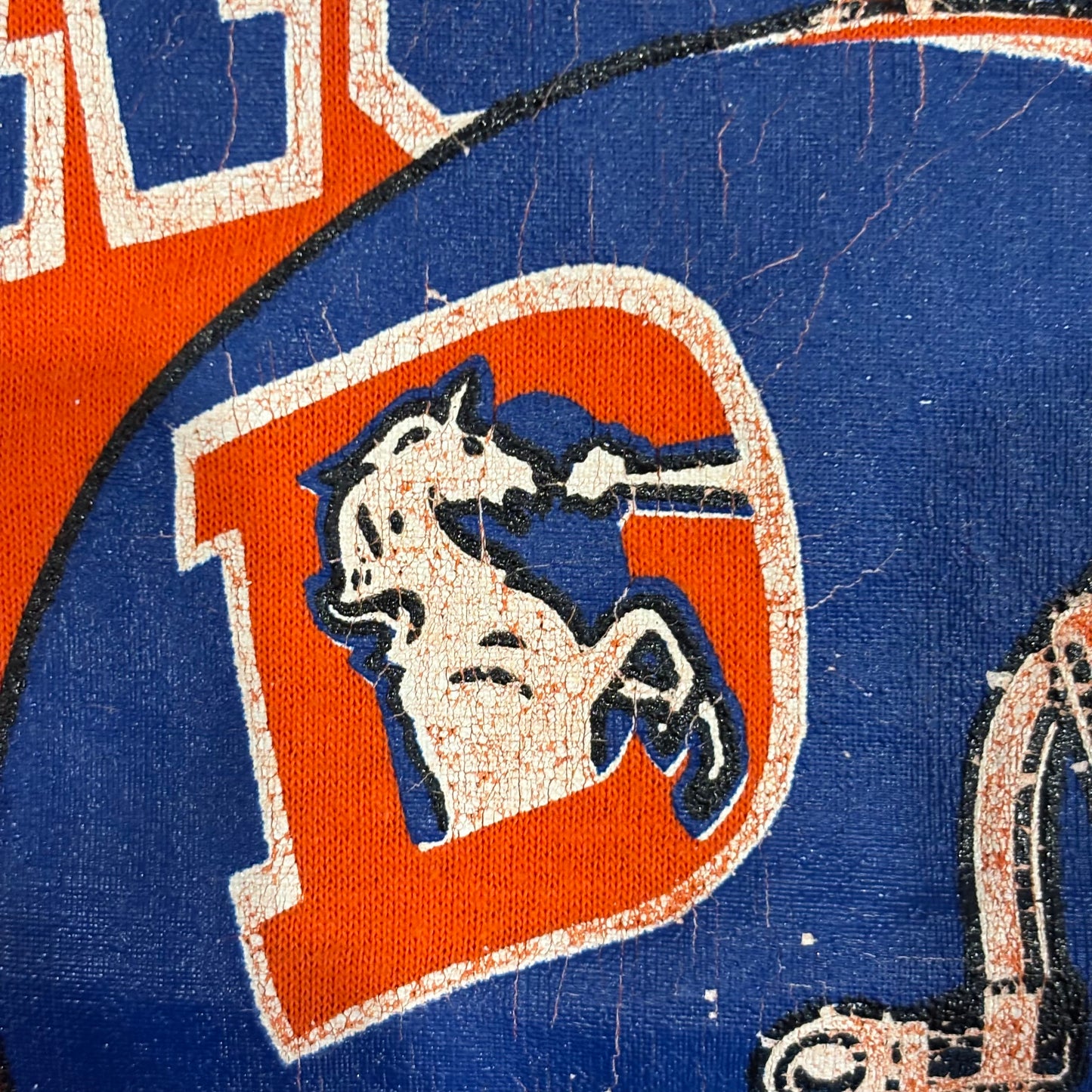 80's champion Denver Broncos Tシャツ オレンジ (L)/A6891T-SO