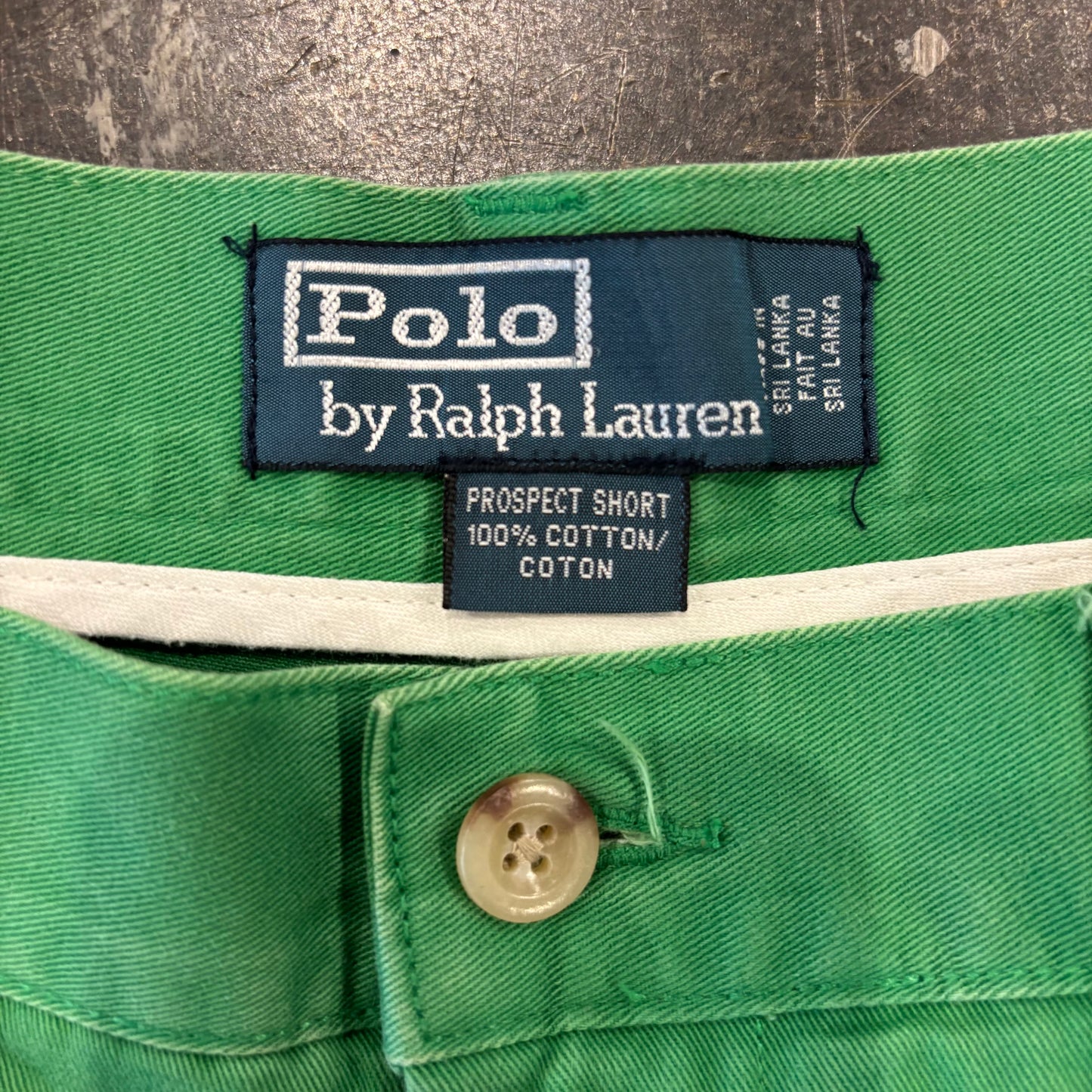 00's Polo Ralph Lauren ショーツ ハーフパンツ 緑 (34)/A3906P-SO