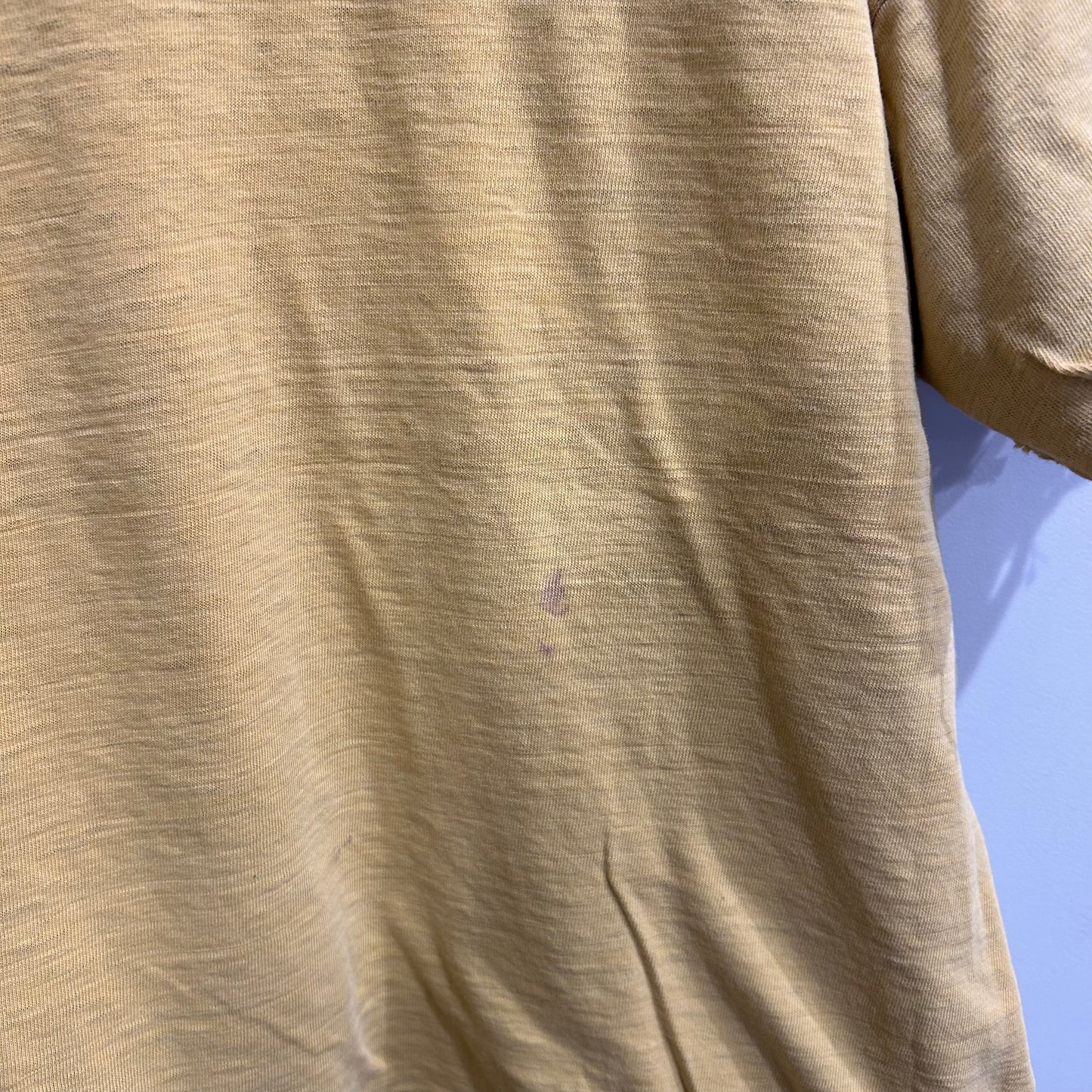 60’s Champion ダブルフェイスTシャツ 茶・黄(L)/A6319T-S0