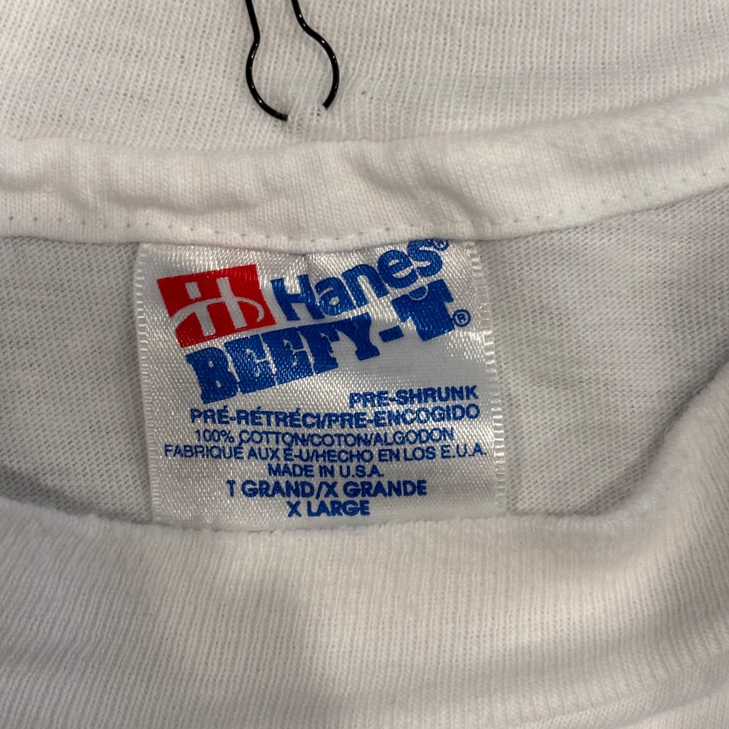 90's Hanes SABRETT ホットドッグ 企業Tシャツ 白 (XL)/A7160T-SO