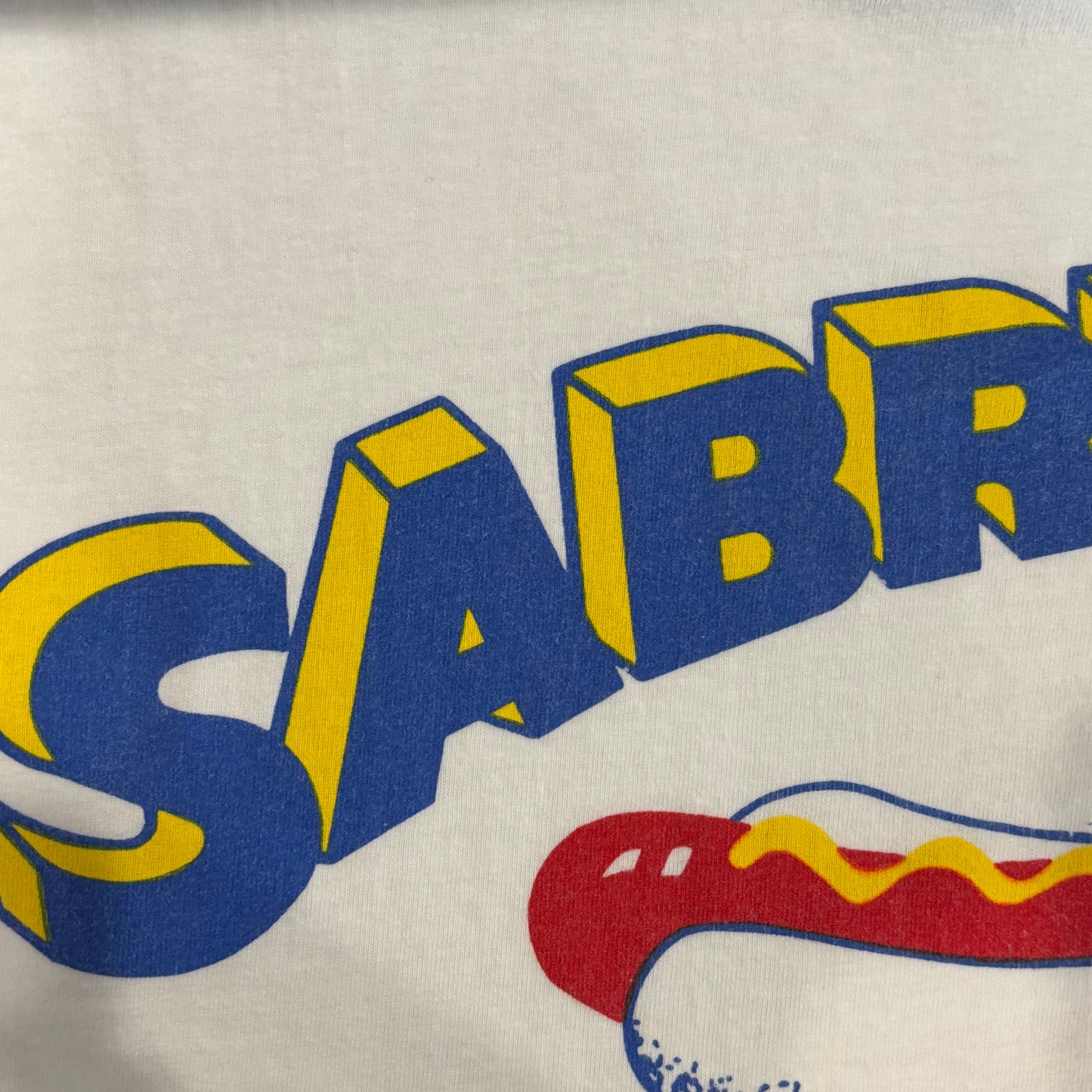 90's Hanes SABRETT ホットドッグ 企業Tシャツ 白 (XL)/A7160T-SO