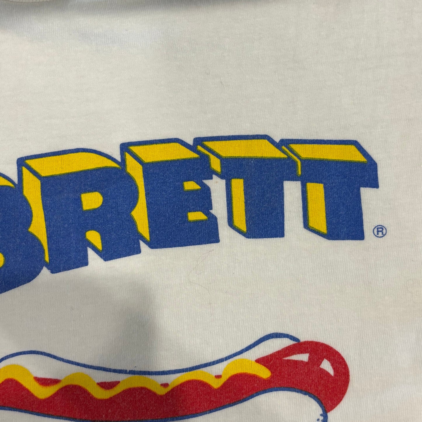 90's Hanes SABRETT ホットドッグ 企業Tシャツ 白 (XL)/A7160T-SO