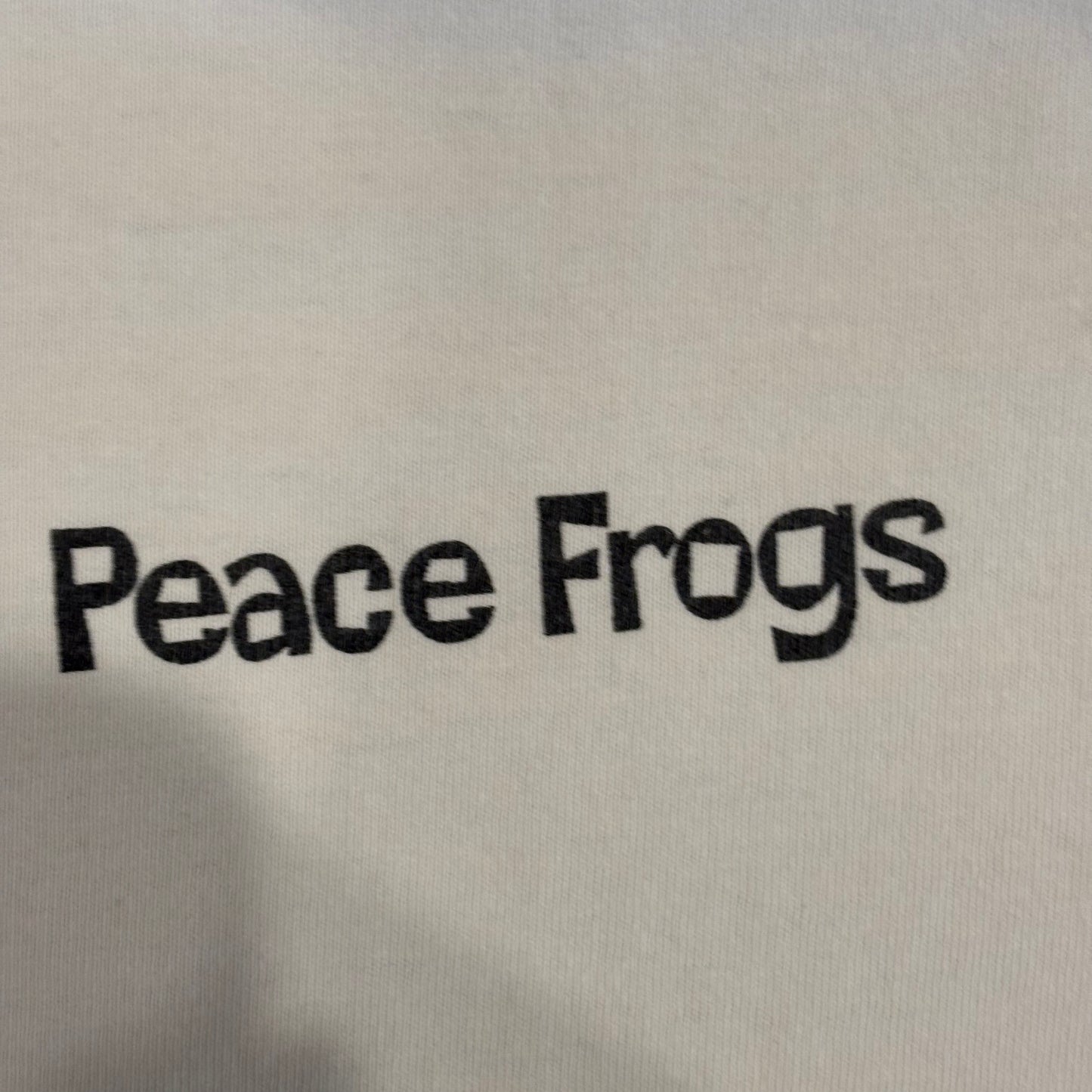 90's Peace Frogs Dr. Seuss "キャット・イン・ザ・ハット” コラボTシャツ 白 (L)/B2789T-SO