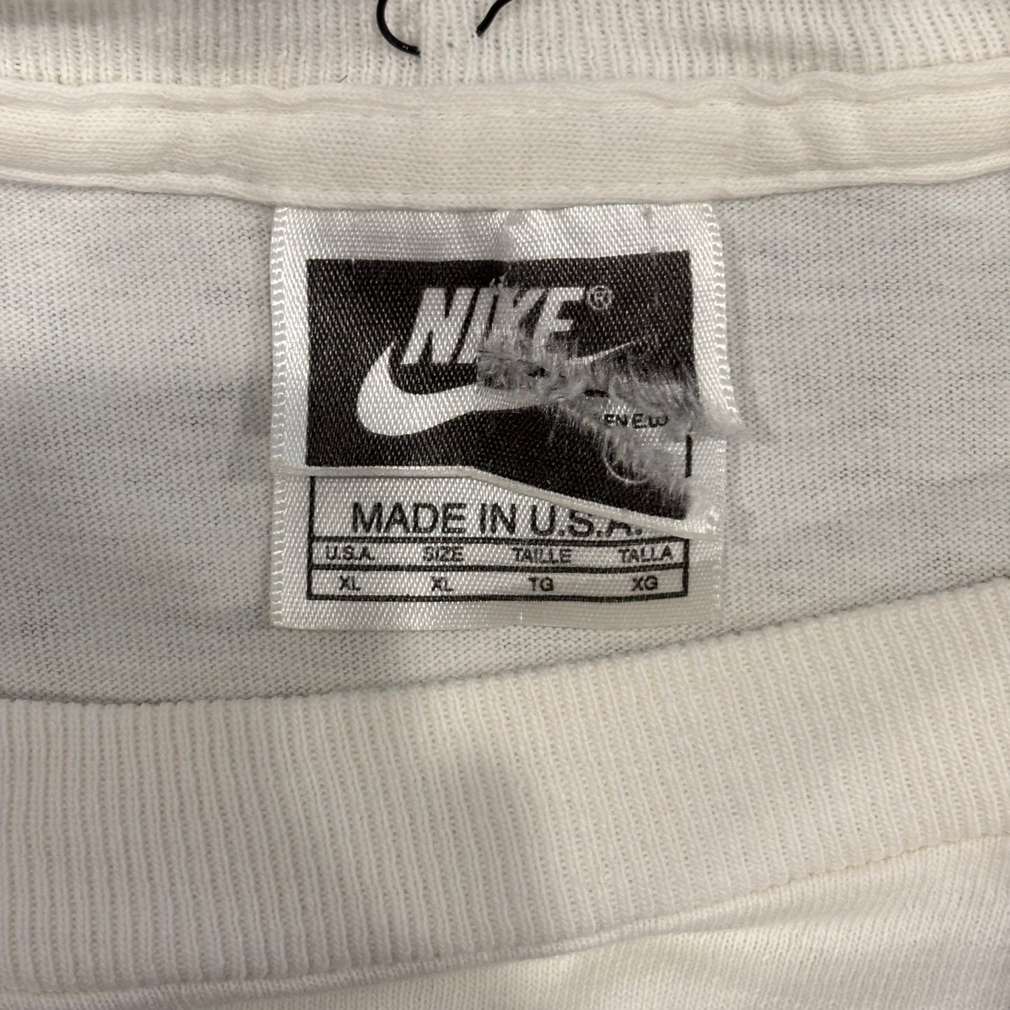 90's NIKE acg VIA AIR MAIL アートTシャツ 白 (XL)/B2787T-SO