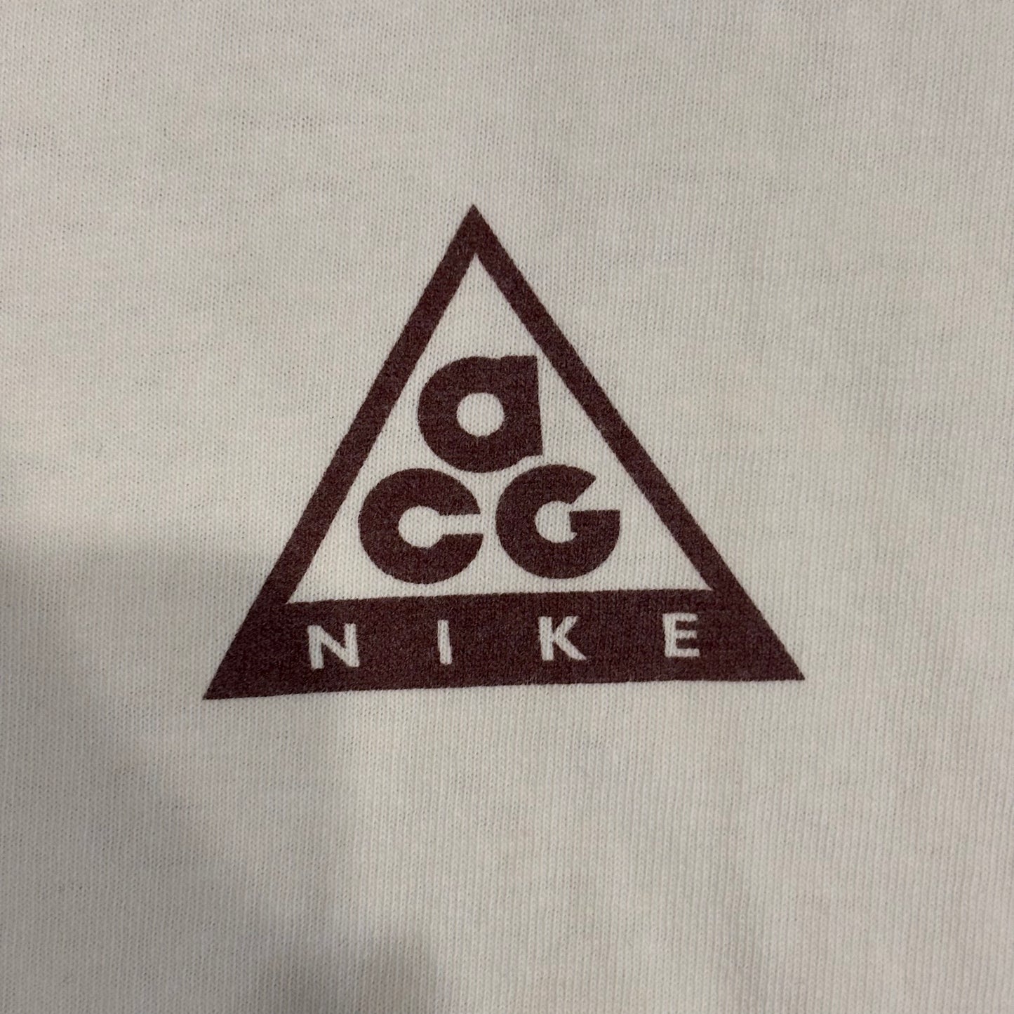 90's NIKE acg VIA AIR MAIL アートTシャツ 白 (XL)/B2787T-SO
