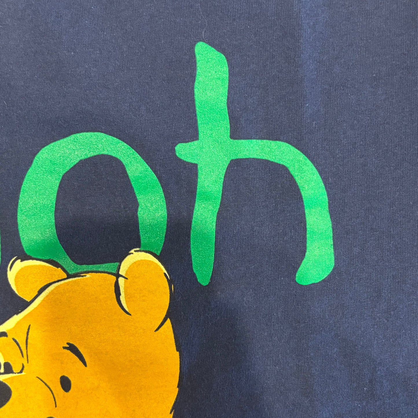 90's Pooh くまのプーさん ディズニーTシャツ 紺 (L)/B2792T-SO