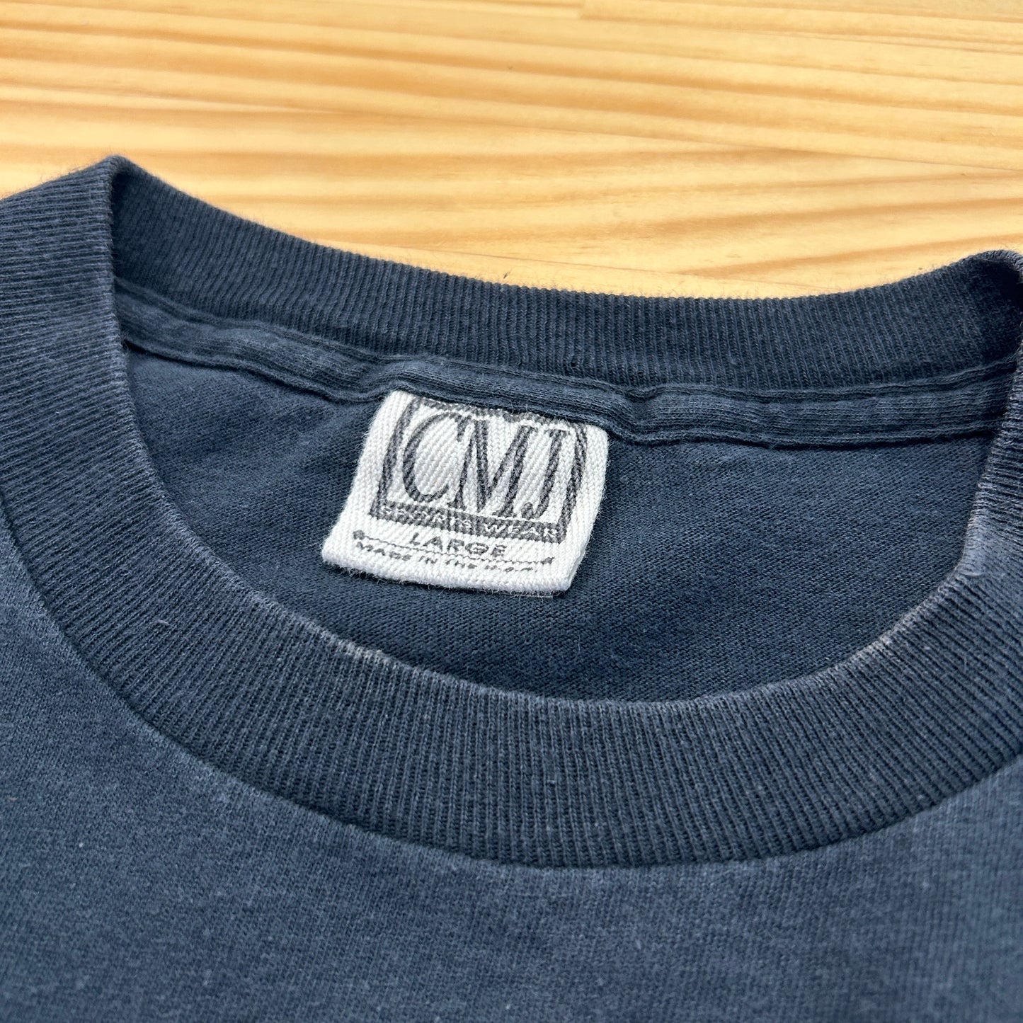 90's CMJ "THE STRONG SURVIVE" 狼 エンジン モーターサイクルTシャツ (L) /A7146T-SO