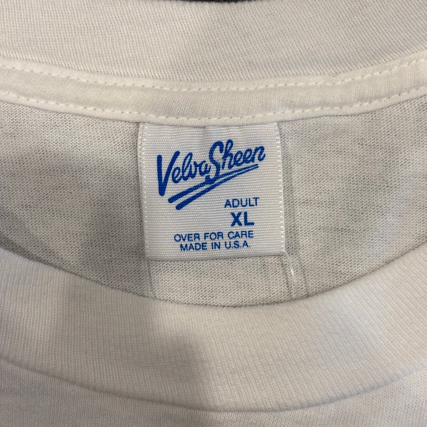 90's Velva Sheen WISCONSIN ミッキーと仲間たち ディズニーTシャツ 白 (XL)/B2191T-SO