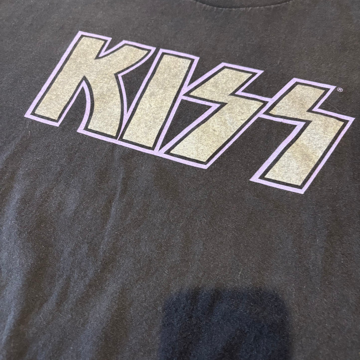 00's TENNESSEE RIVER KISS 文字プリントTシャツ 黒 XL /A7331T-SO
