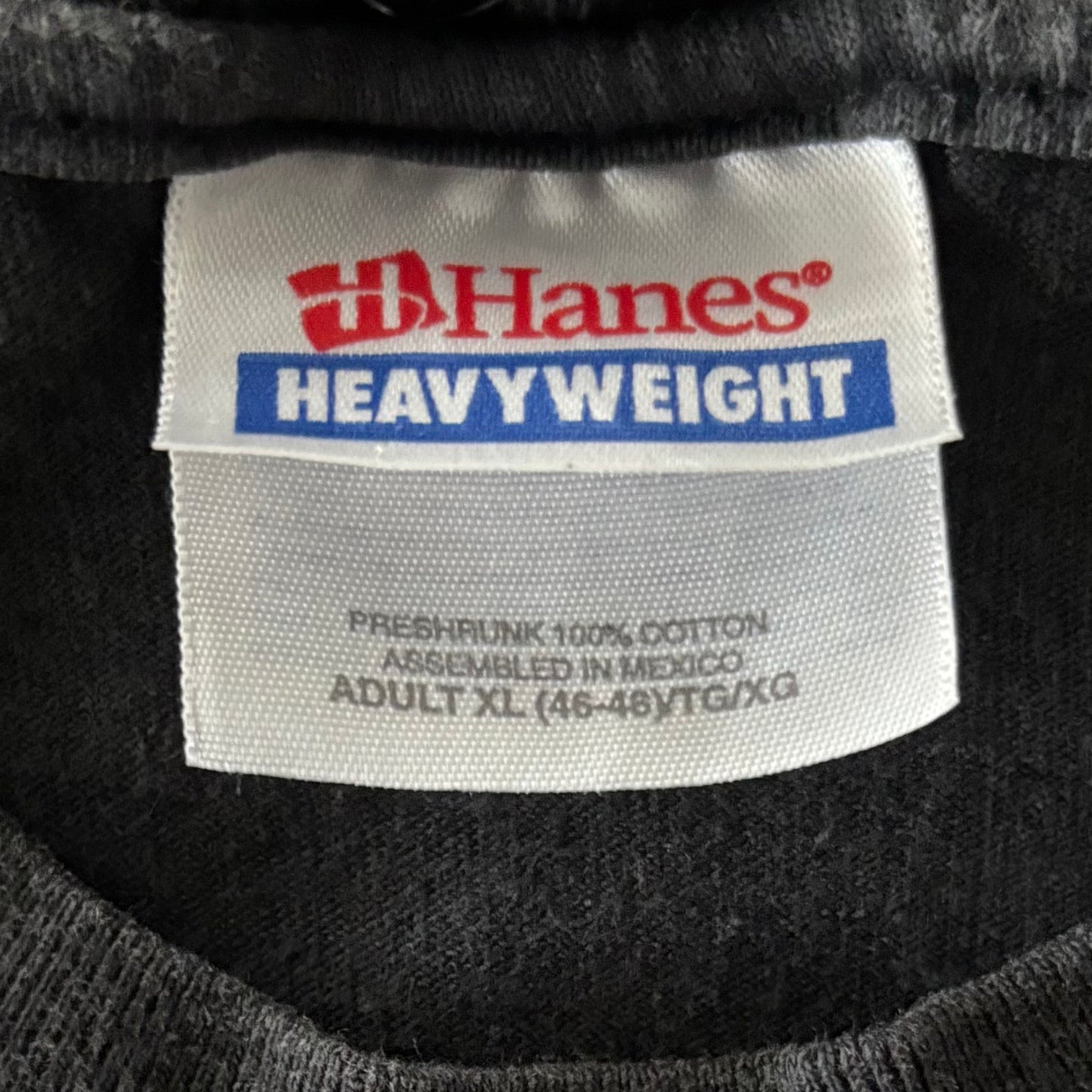 00's Hanes Mke Tyson Lennox Lewis "WBC・IBF・IBO世界ヘビータイトルマッチ2002" プリントTシャツ 黒 XL /A7335T-SO