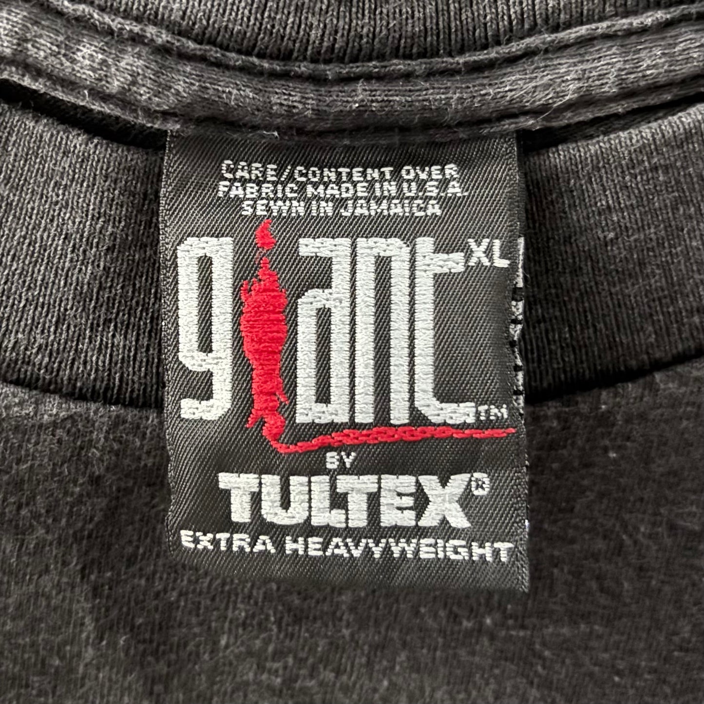 00's giant ELEVEN THUNK アートプリント バンドTシャツ 黒 XL /A7333T-SO