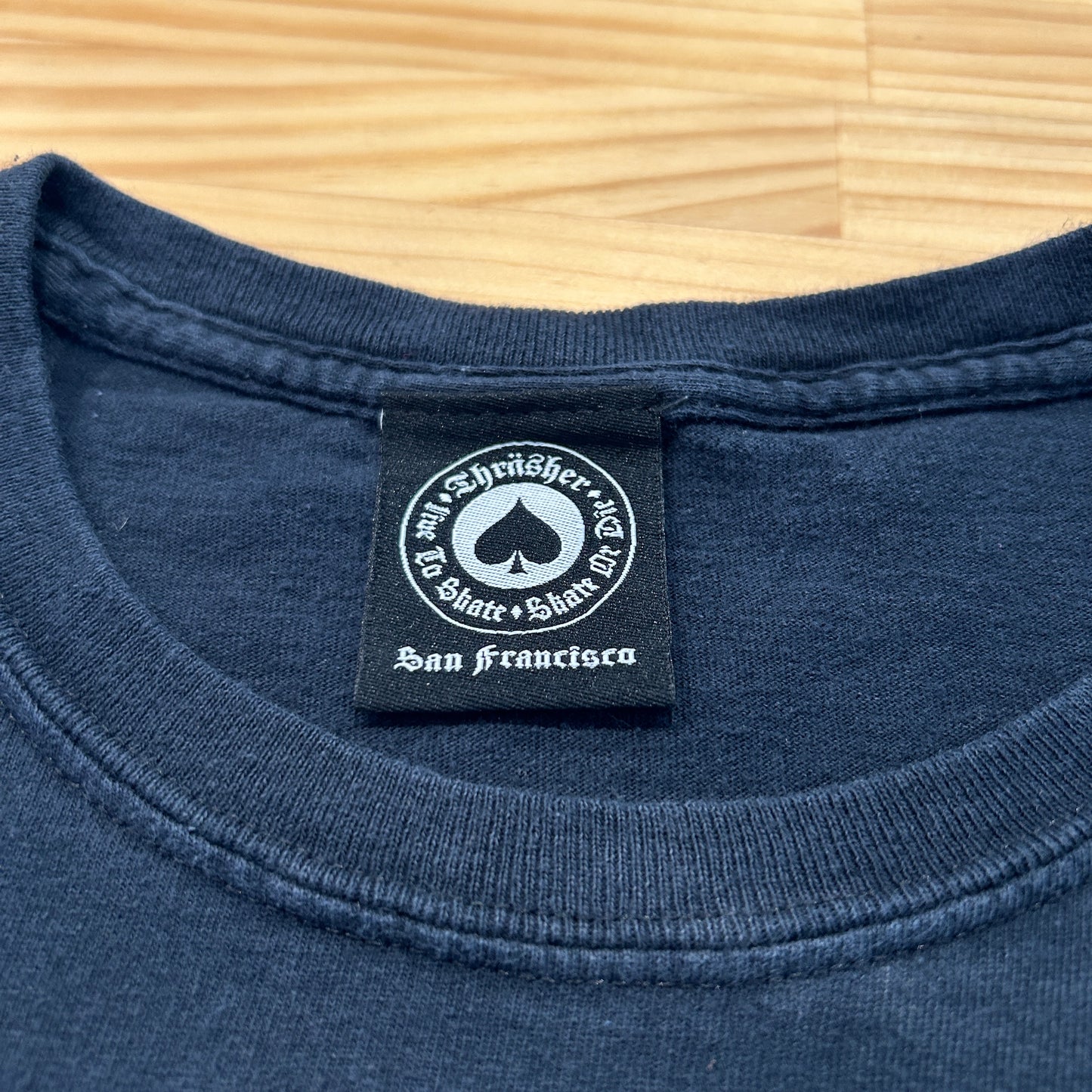 00's THRASHER "SKATEBOARD MAGAZINE" スラッシャー Tシャツ ブラック (不明)/A7520T-SO