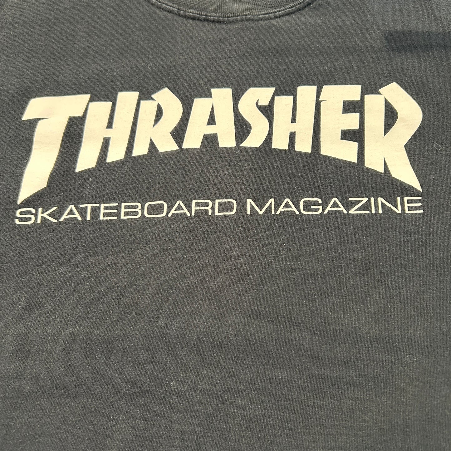 00's THRASHER "SKATEBOARD MAGAZINE" スラッシャー Tシャツ ブラック (不明)/A7520T-SO