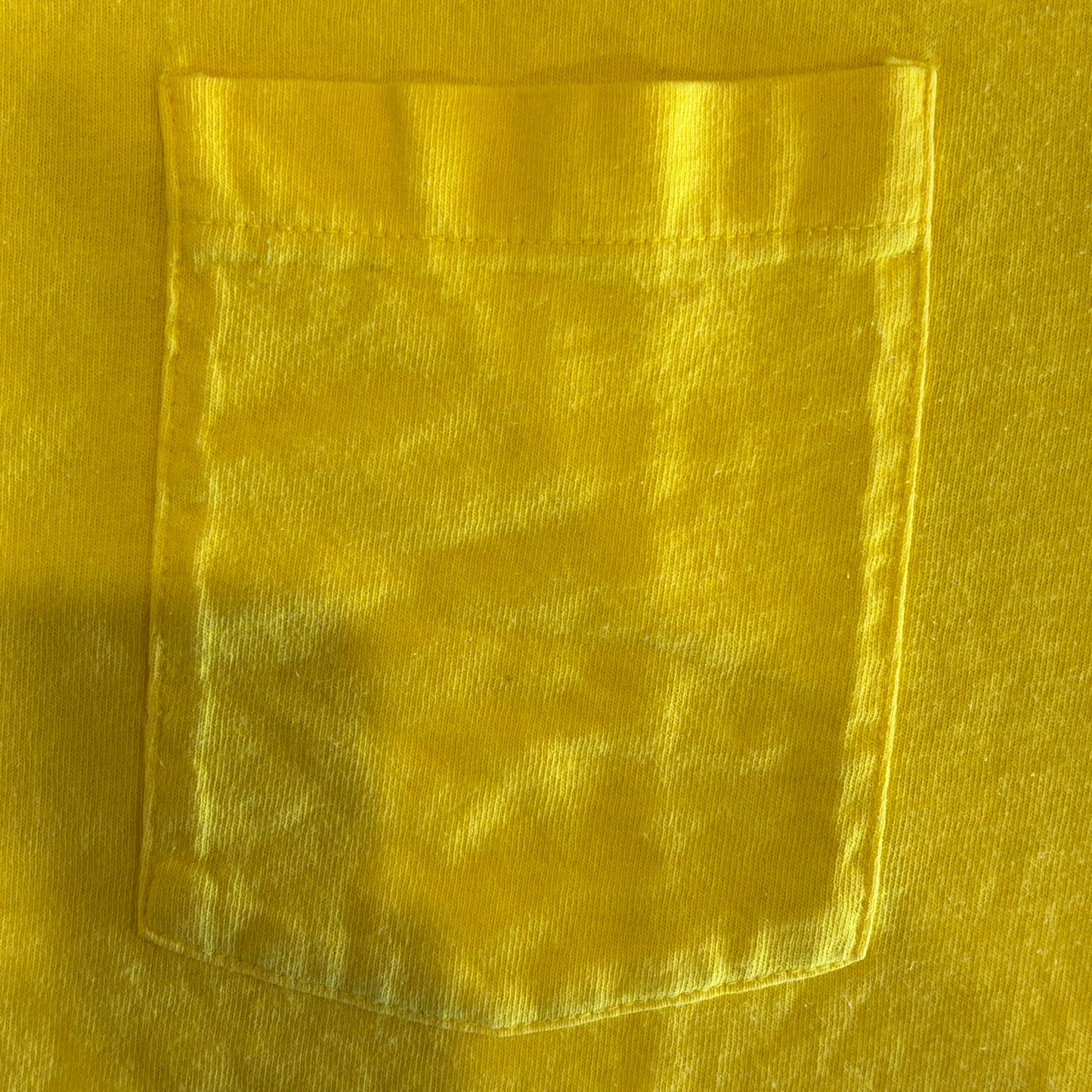 90's Fruit Of The Loom ポケットTシャツ シングルステッチ 黄 (L)/2805T-SO