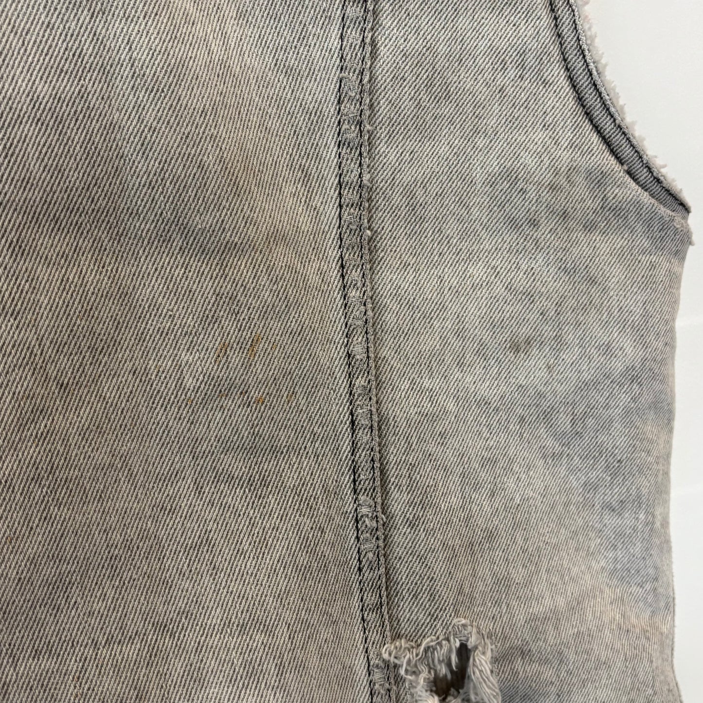 80's Levi's リーバイス ボアデニムベスト 白グレー (XL)/A5328V-SO