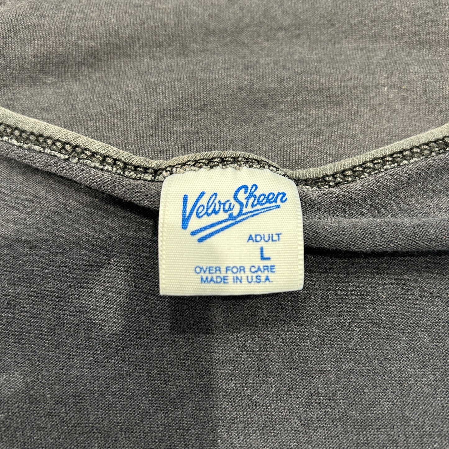 80's Velva Sheen ミッキーマウス プリントタンクトップ フェード 黒(L)/A7433T-SO