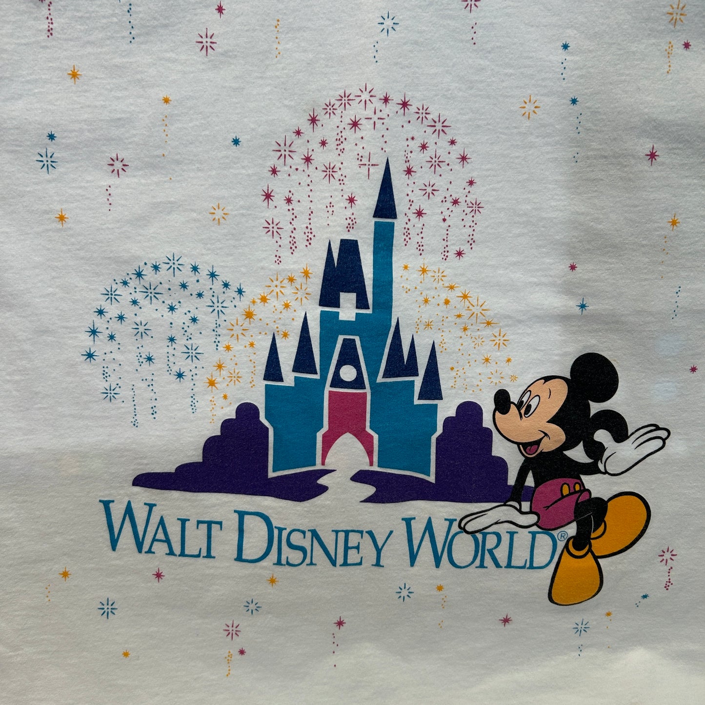 90's Disney Designs "WALT DISNEY WORLD"ディズニー プリントタンクトップ 白(L)/B1948T-SO