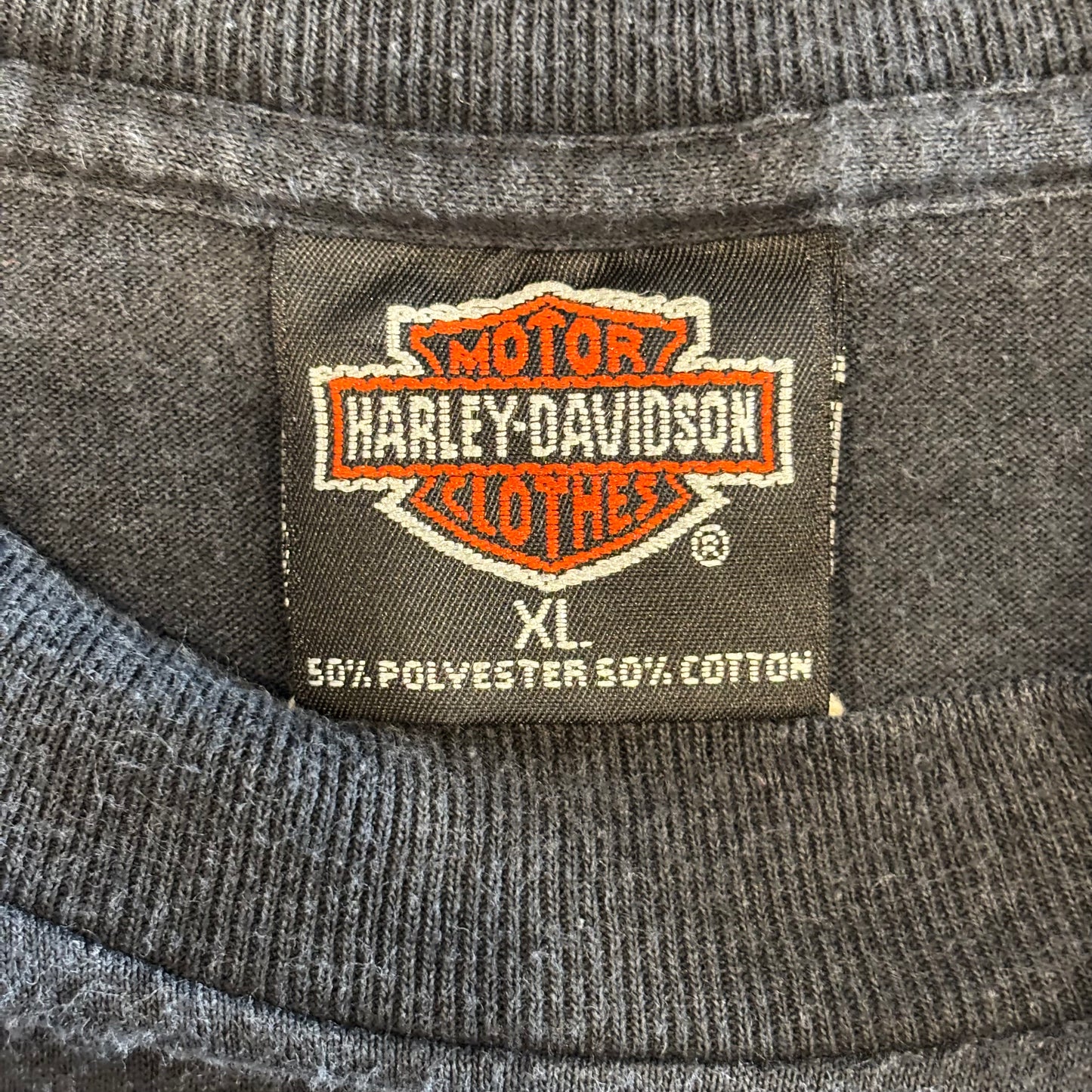 80's Harley-Davidson KSH-ANSBACH GERMANY ハーレープリントTシャツ 黒 (XL)/A3088T-SO