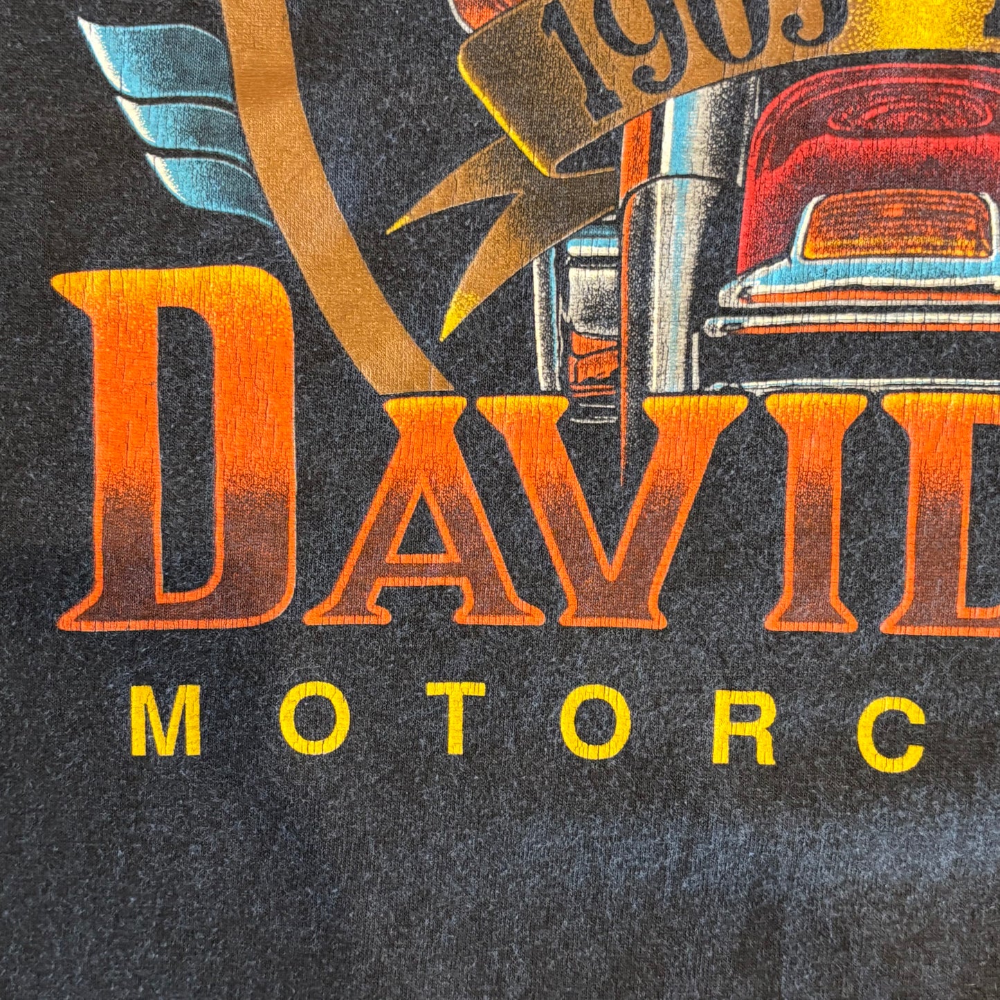 80's Harley-Davidson KSH-ANSBACH GERMANY ハーレープリントTシャツ 黒 (XL)/A3088T-SO