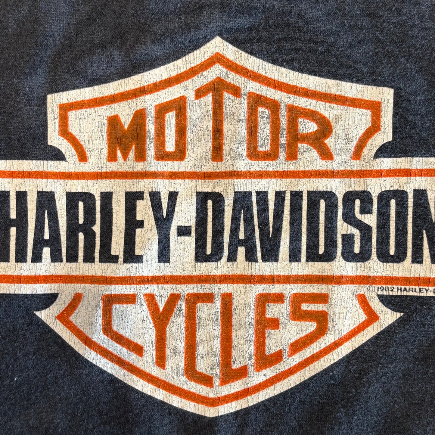 80's Harley-Davidson KSH-ANSBACH GERMANY ハーレープリントTシャツ 黒 (XL)/A3088T-SO
