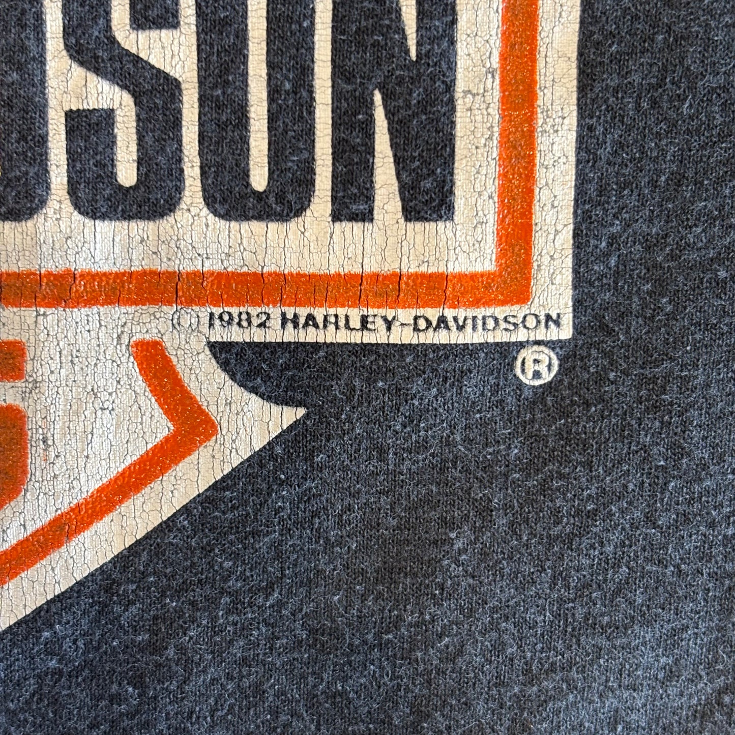 80's Harley-Davidson KSH-ANSBACH GERMANY ハーレープリントTシャツ 黒 (XL)/A3088T-SO