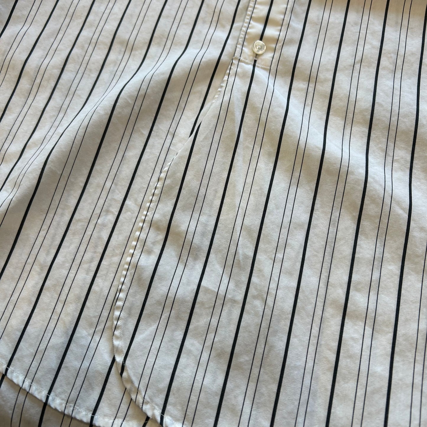 00's Polo by Ralph Lauren band collar shirt (L)/A6336SH-SO