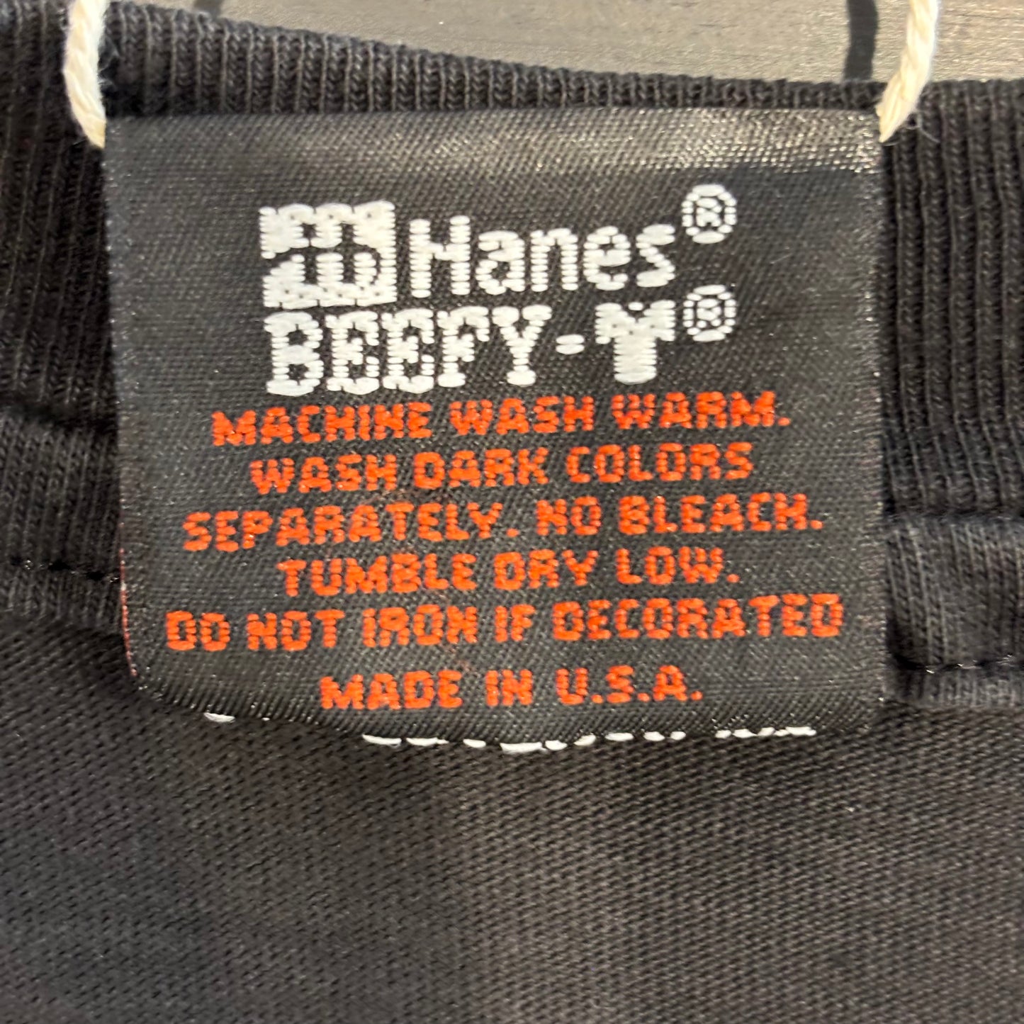 90's Hanes Harley-Davidson Cleveland, Ohio イーグル プリントTシャツ 黒 (M)/A3659T-SO
